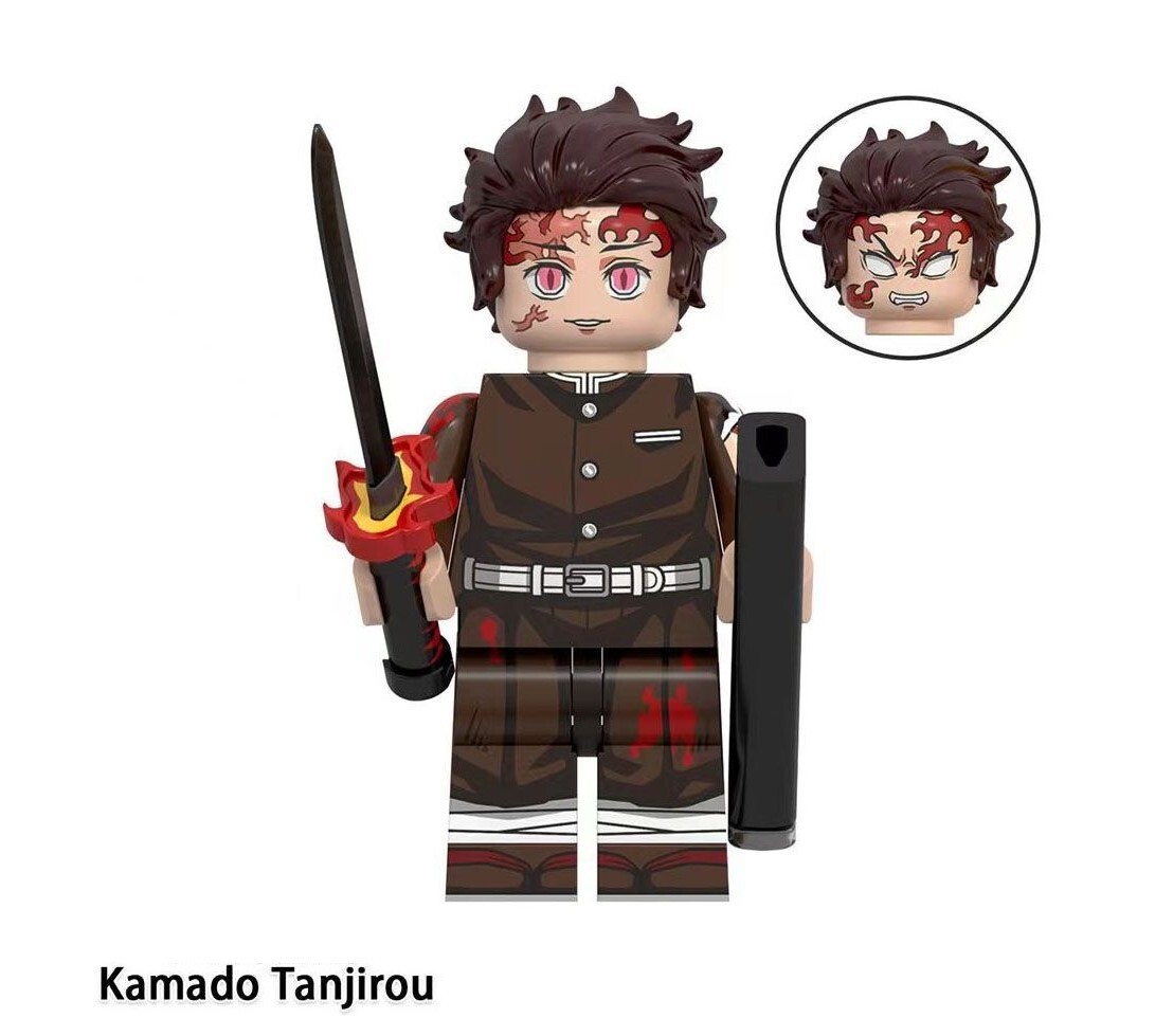 Demon Slayer Tanjiro Kamado Custom Minifigures Fit Lego WM6163 WM2558