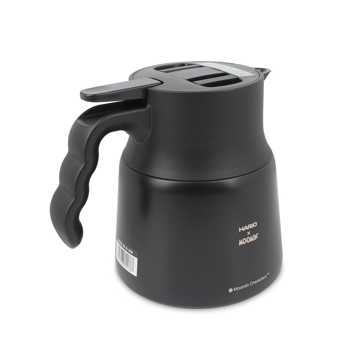日本HARIO×MOOMIN 800ml V60真空保溫咖啡壺-03 (黑色) -MMVHSN-80B