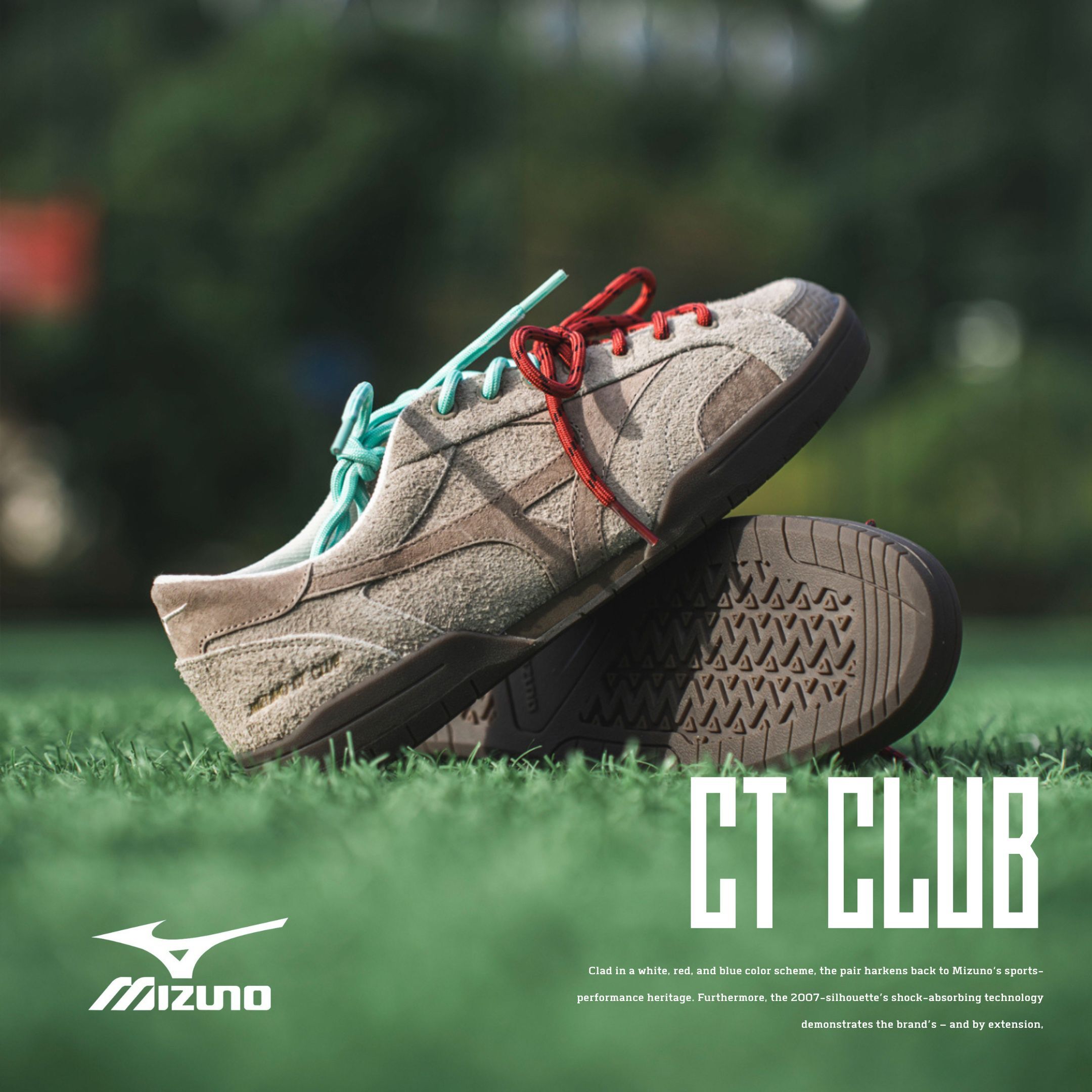 NICEDAY 代購 Mizuno CT CLUB 美津濃 撞色 鞋帶 麂皮 薄底 栗子 可可 卡其色 D1GH261004