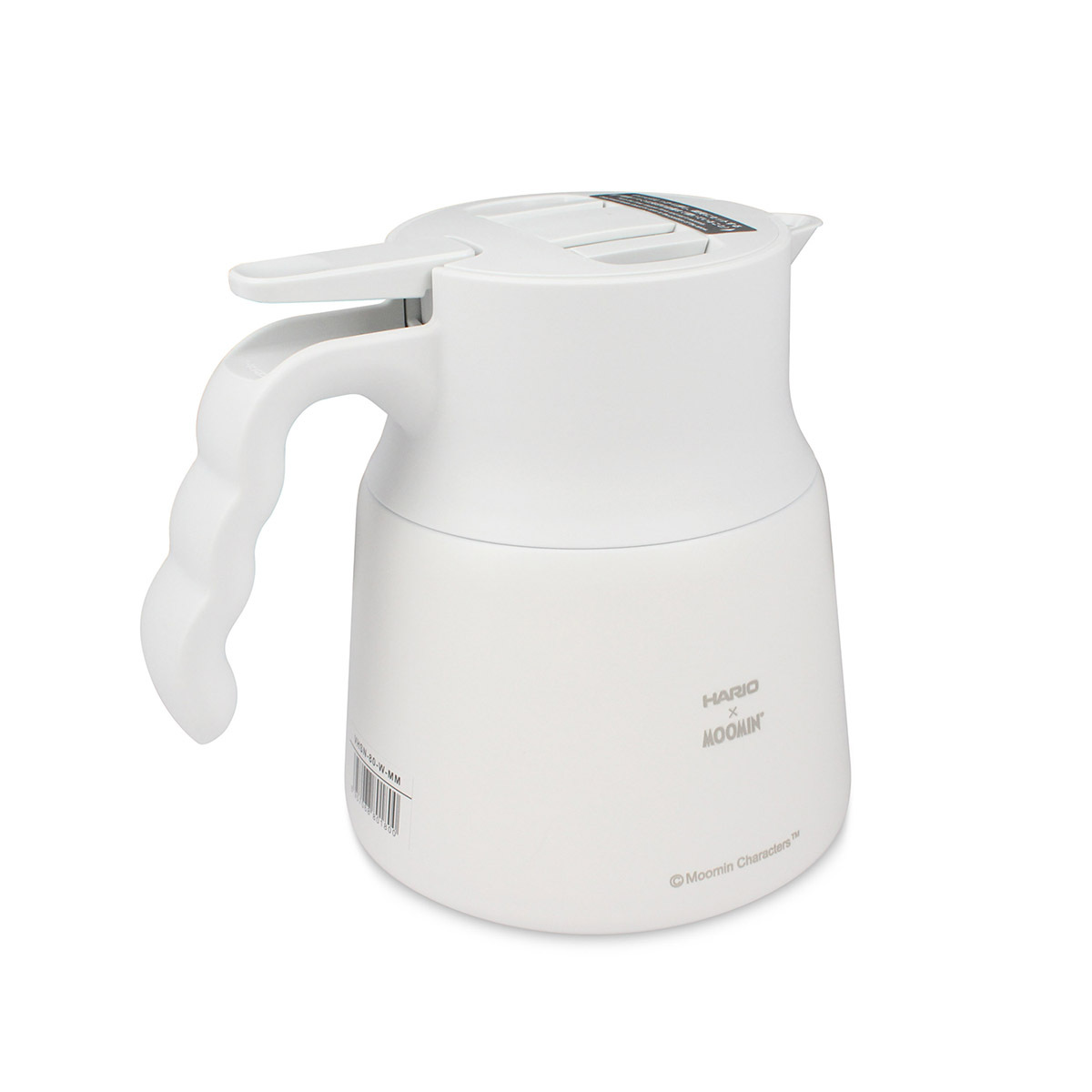日本HARIO×MOOMIN 800ml V60真空保溫咖啡壺-03 (白色) -MMVHSN-80W