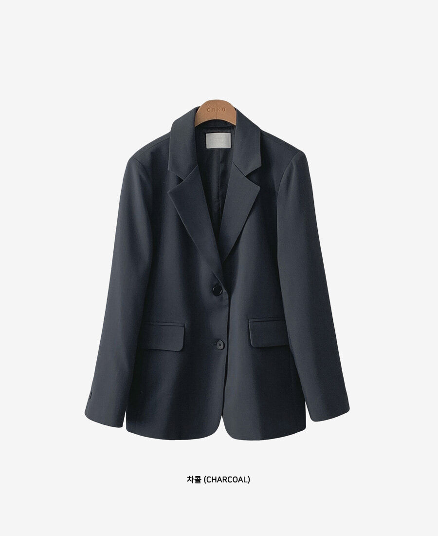 韓國Cherrykoko授權 高級翻領經典單扣西裝外套