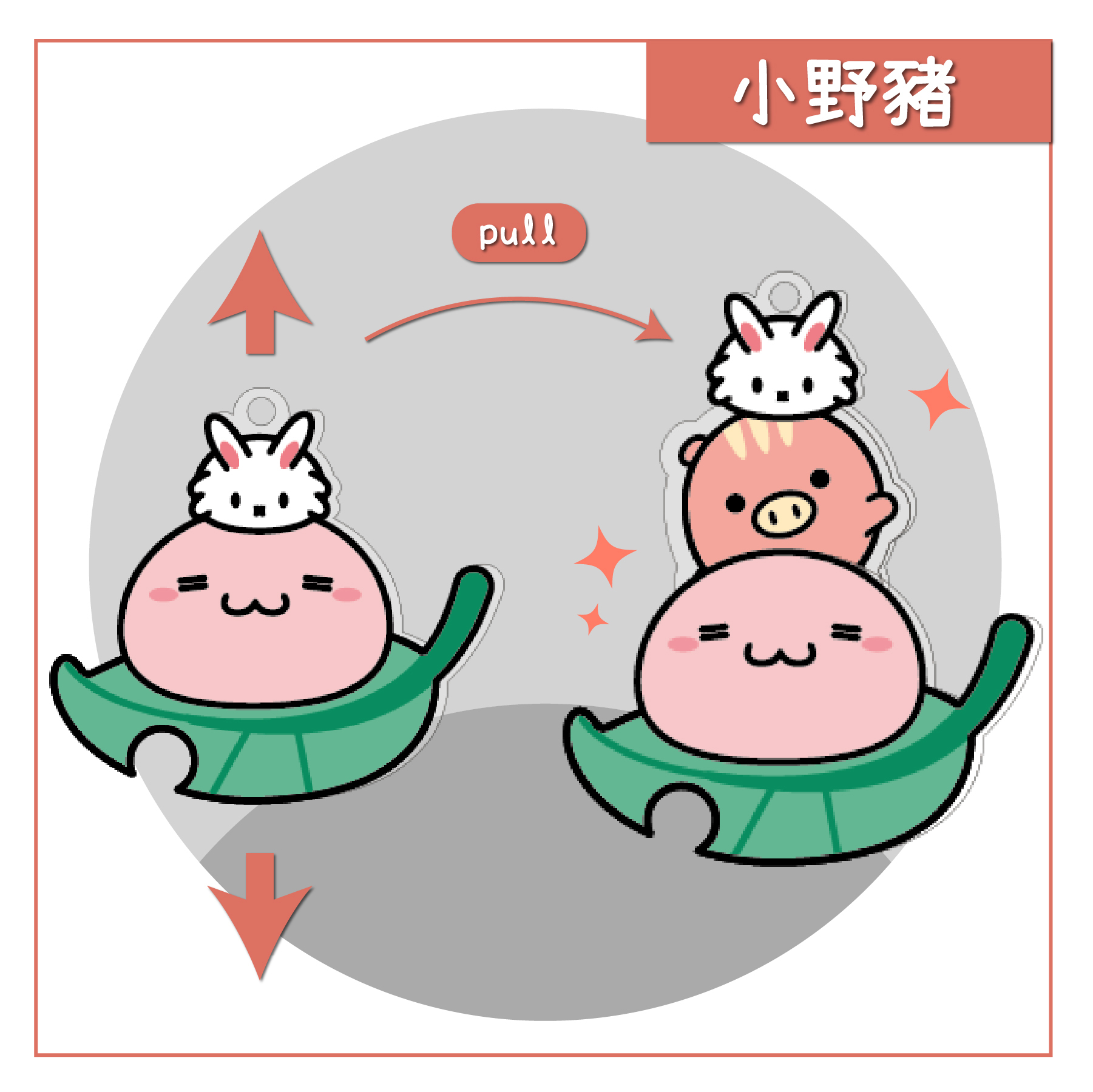 《RO仙境傳說》 壓克力抽拉鑰匙圈