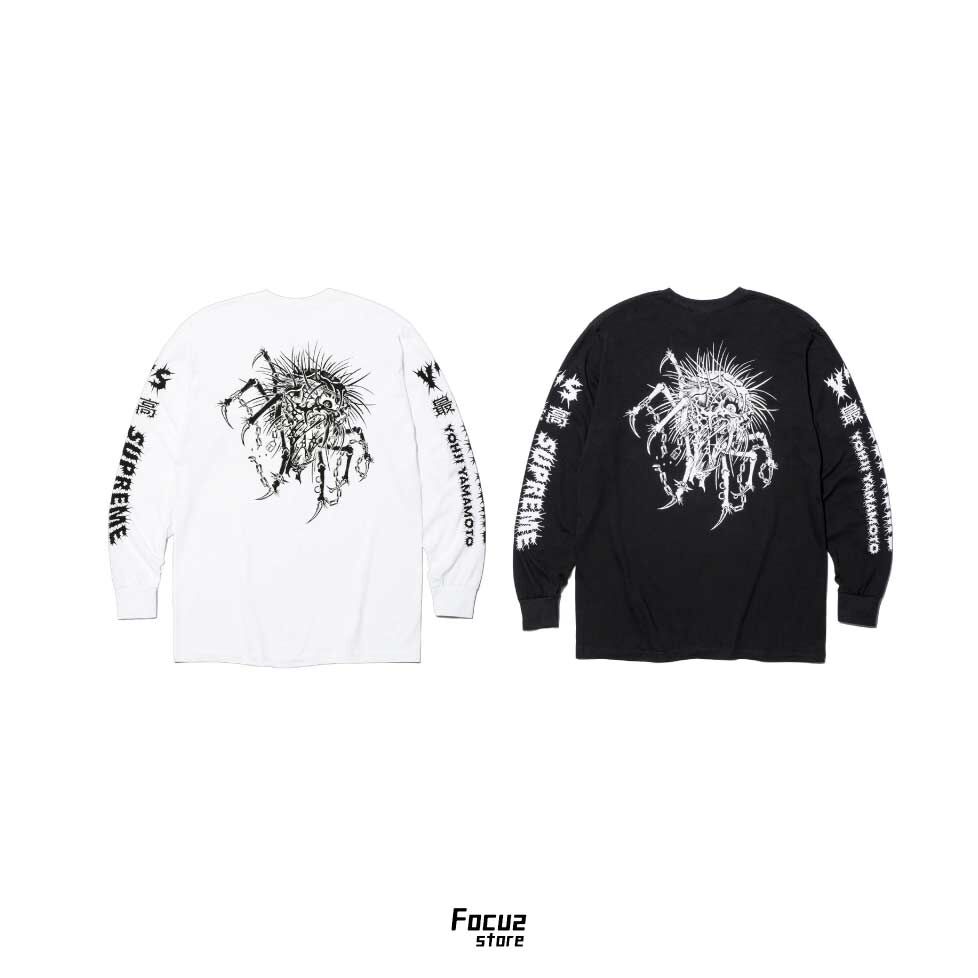【Focus Store】現貨秒發 Yohji Yamamoto x Supreme FW25 Week3 L/S Tee 兩色 雙袖印花圖