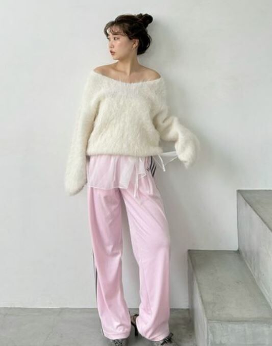 [預購] 折扣SNIDEL 【adidas Originals】FB TP VELOUR/ 復古天鵝絨運動長褲