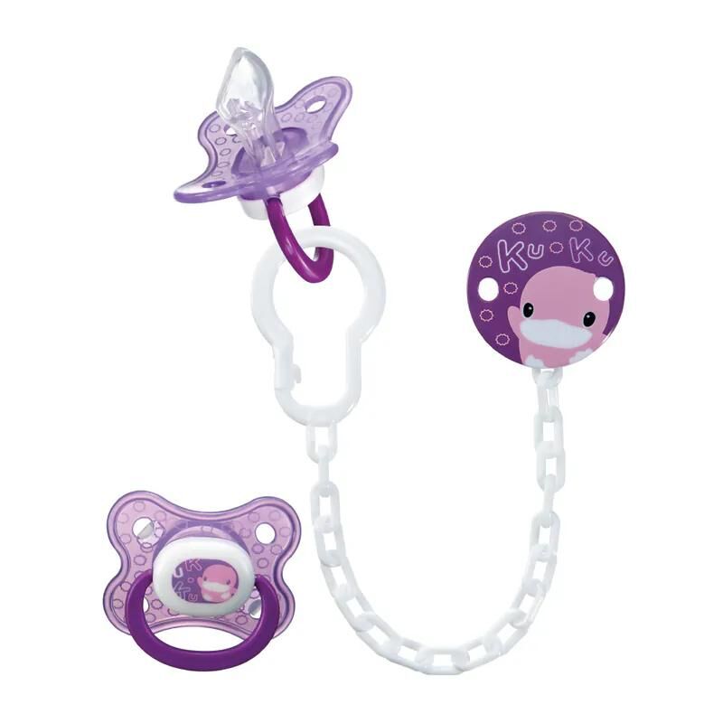 KUKU 繽紛樂奶嘴鍊 + 初生安撫奶嘴