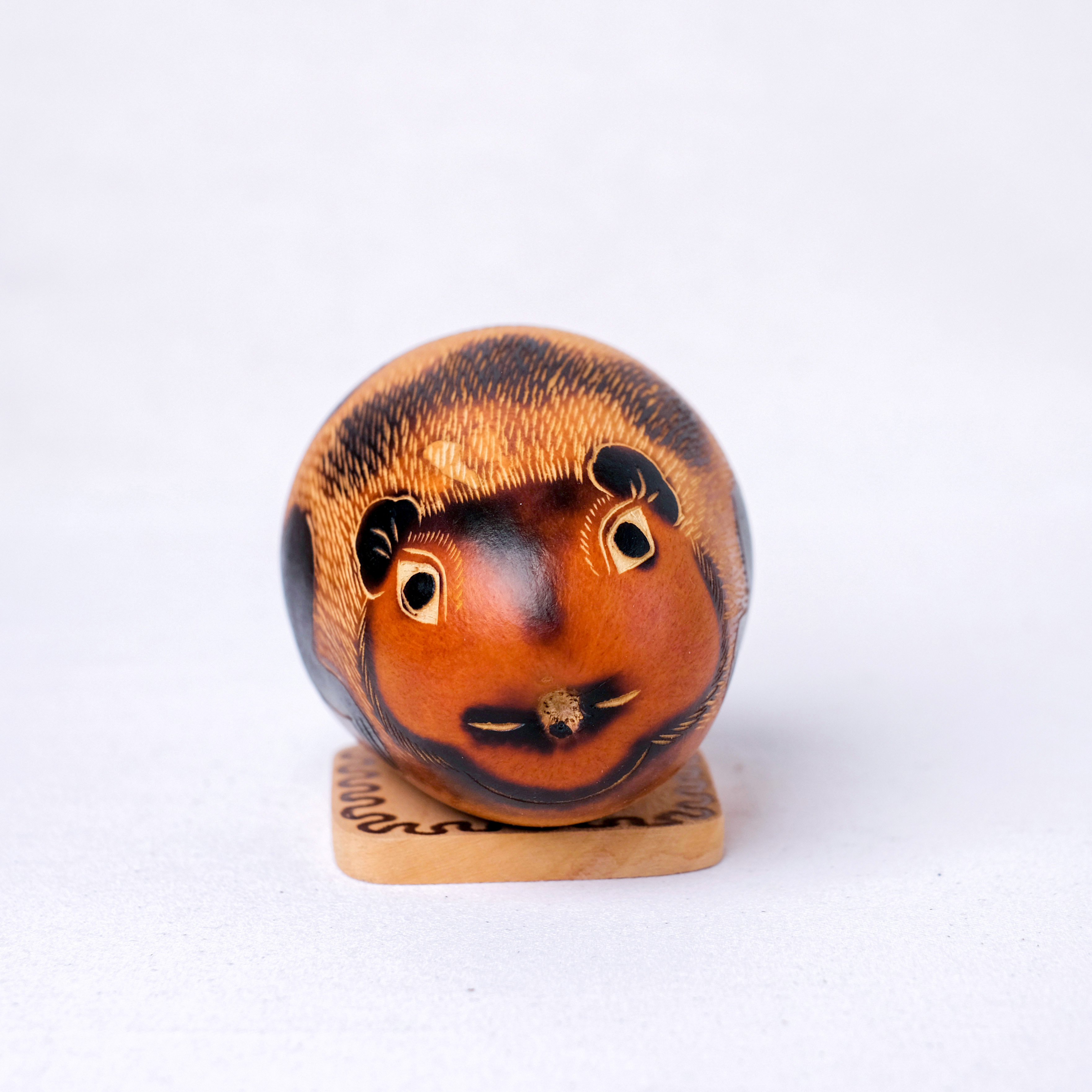 萬卡約葫蘆雕刻｜天竺鼠 65｜秘魯
