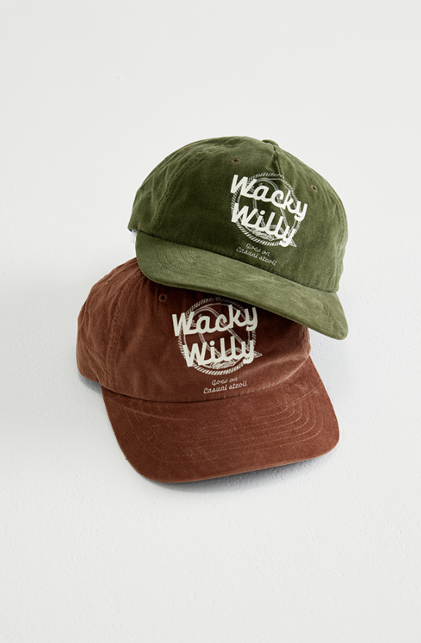 【直播】WACKY WILLY LL0919848 燈芯絨復古印花CAP帽