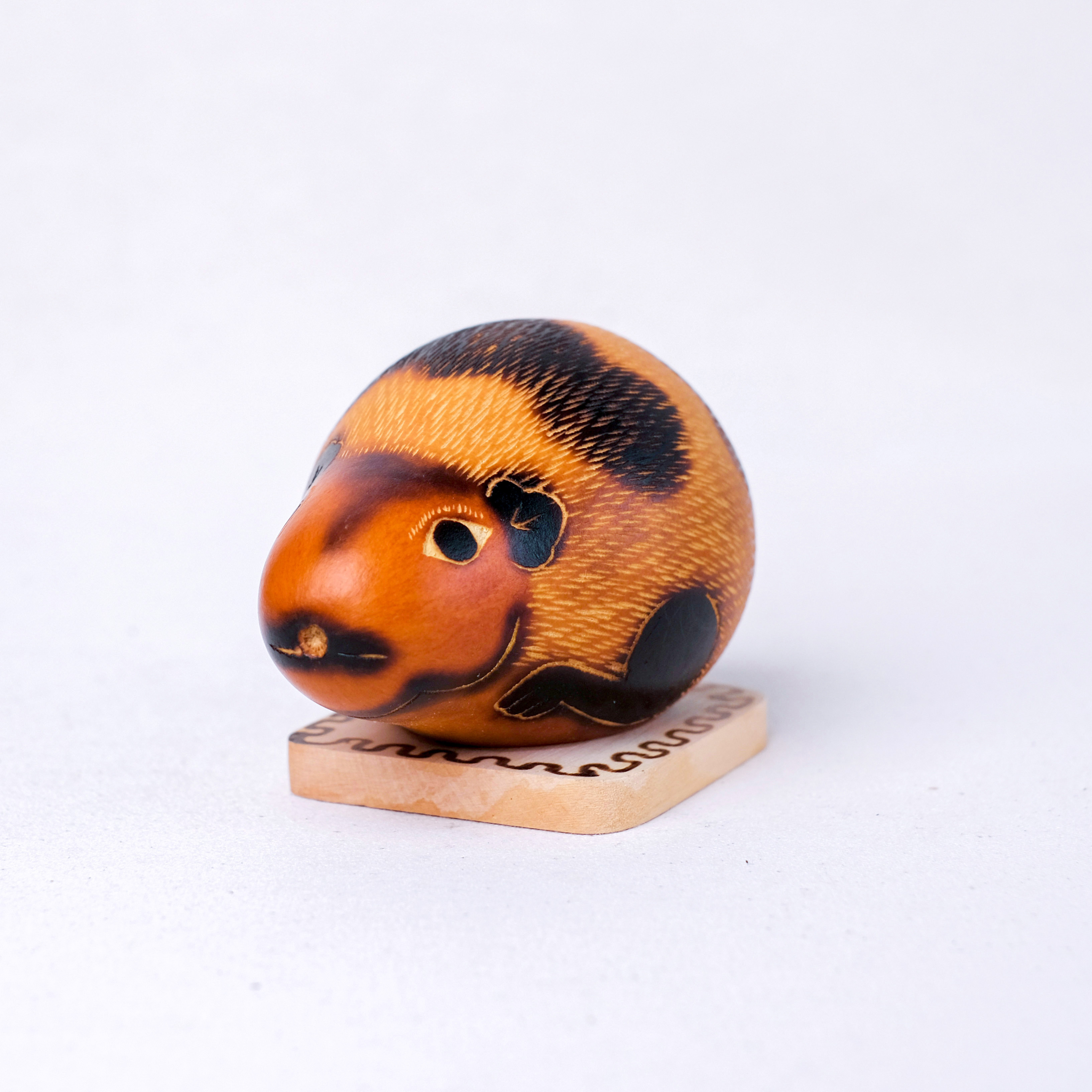 萬卡約葫蘆雕刻｜天竺鼠 66｜秘魯