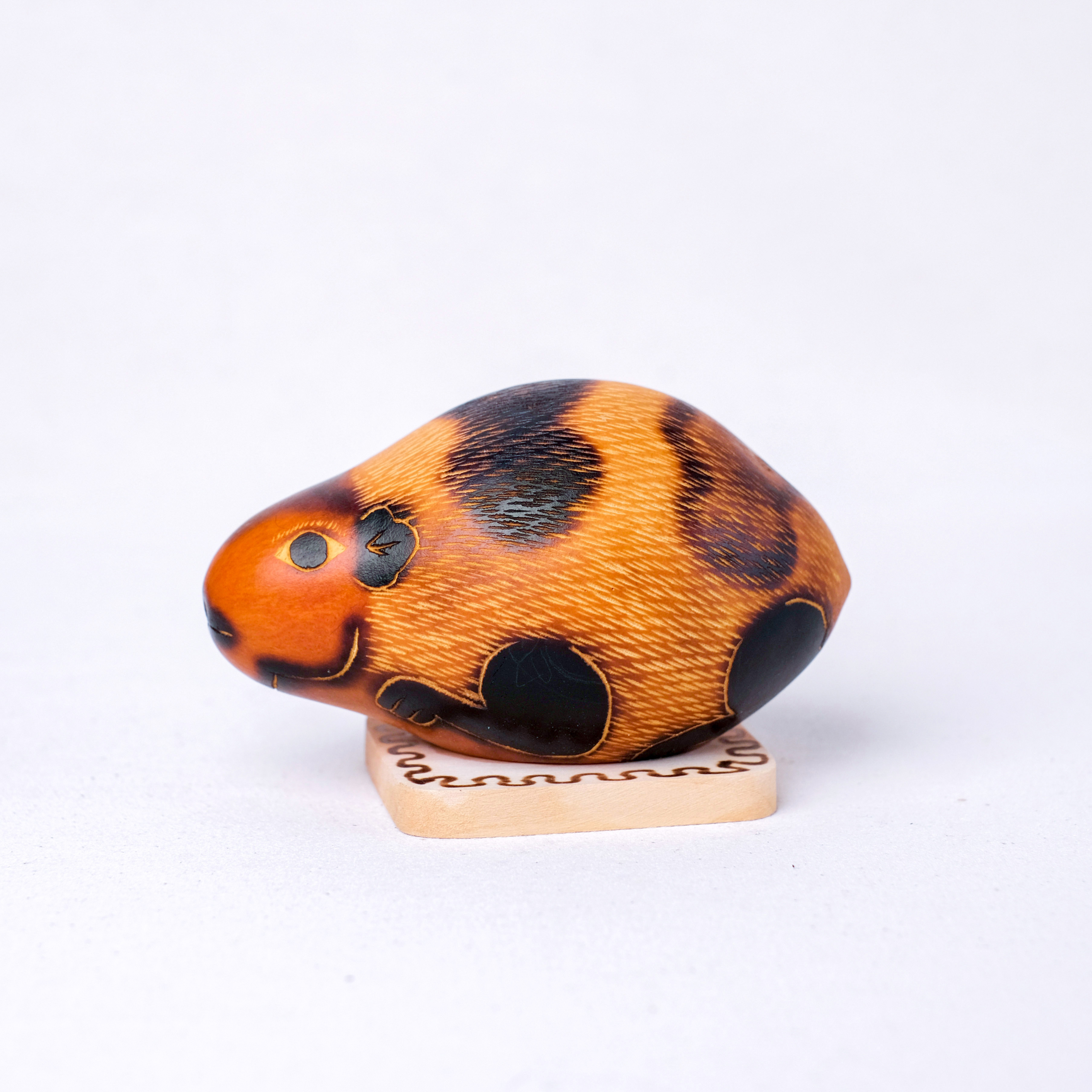 萬卡約葫蘆雕刻｜天竺鼠 66｜秘魯