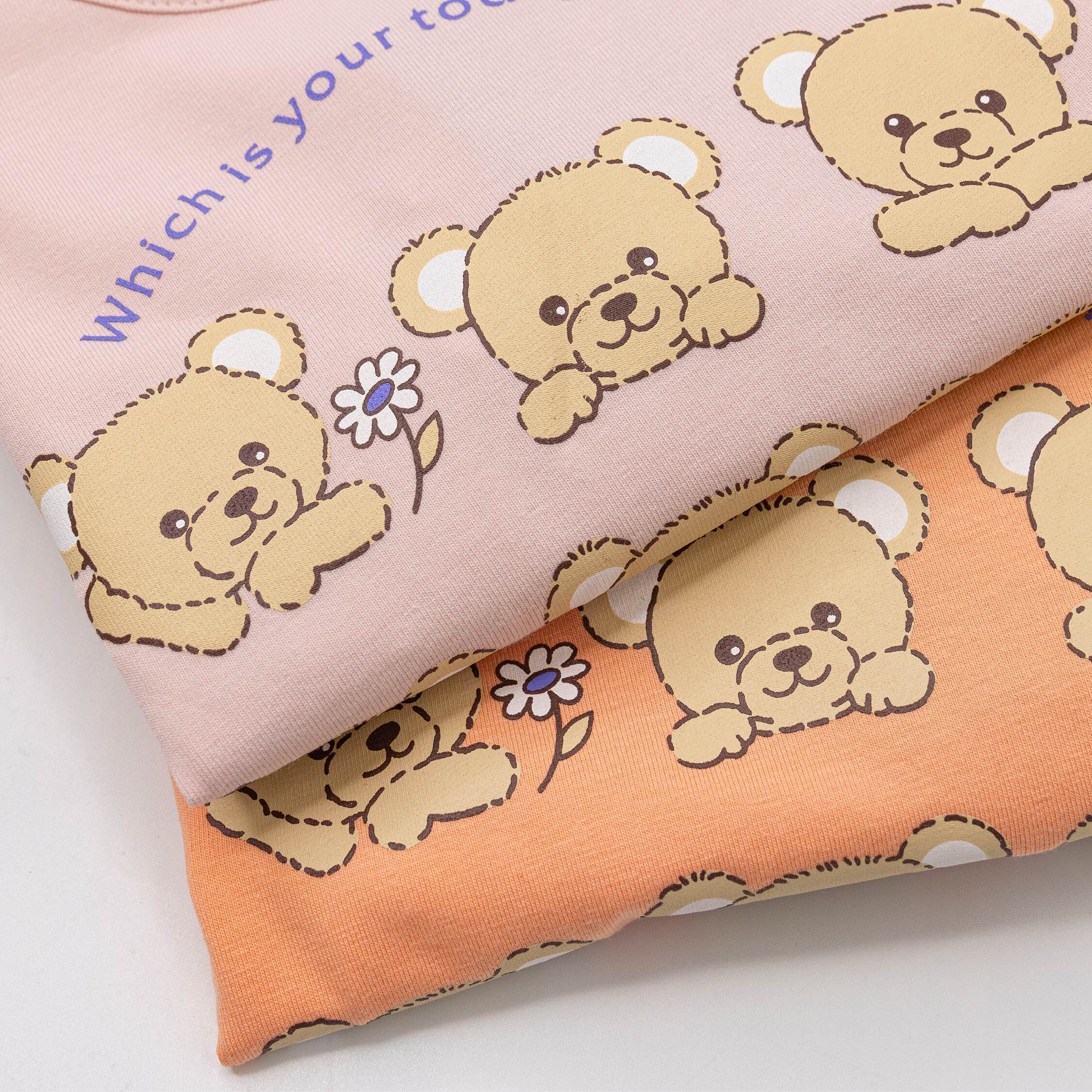 范侖鐵諾【52506】可愛泰迪熊九宮格質感上衣＊二色