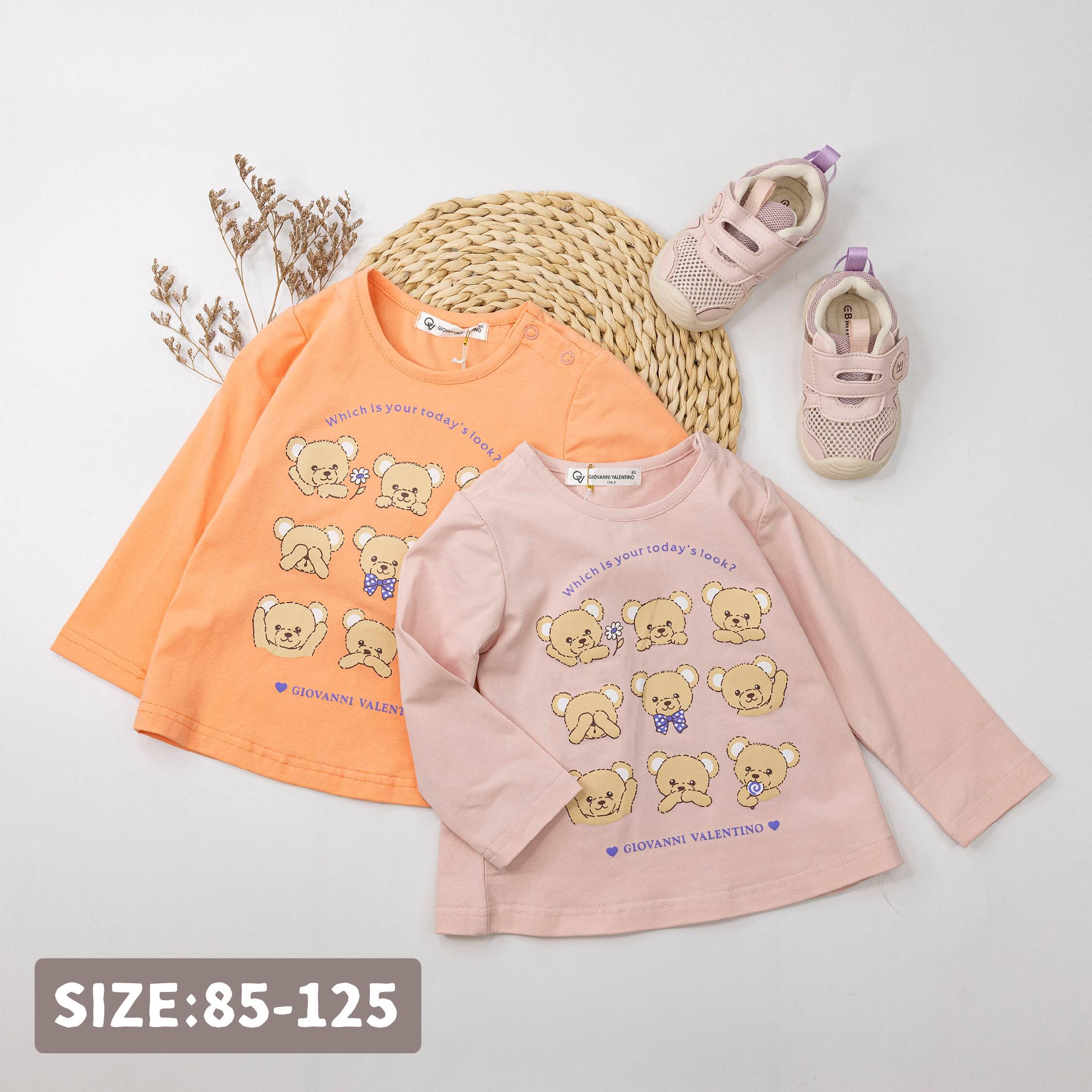 范侖鐵諾【52506】可愛泰迪熊九宮格質感上衣＊二色