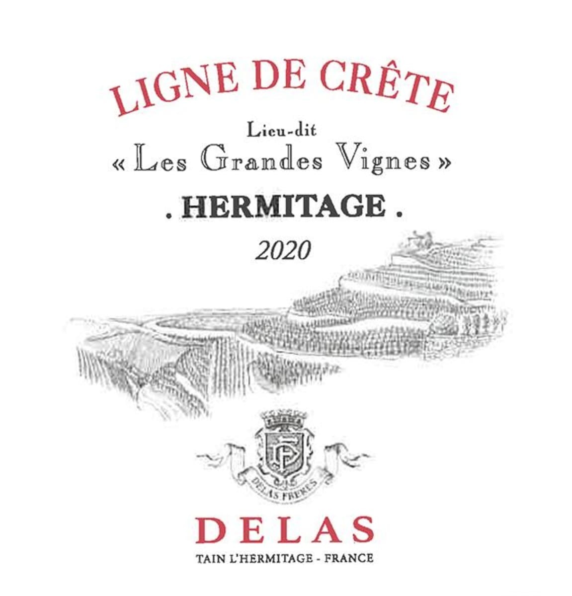 Delas Frere Hermitage Ligne de Crete Les Grandes Vignes 2020 (JD98)