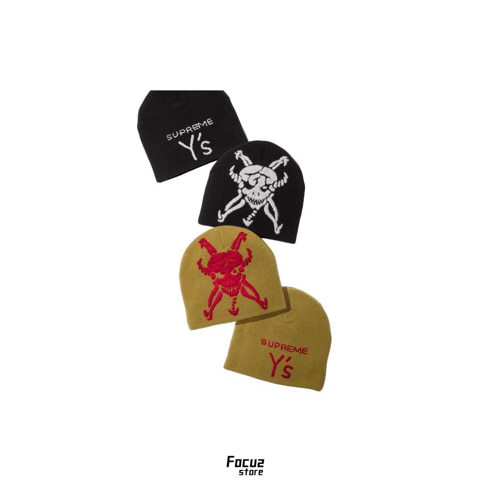 【Focus Store】現貨秒發 Yohji Yamamoto x Supreme FW25 Week3 Skull Beanie 兩色 骷髏毛帽