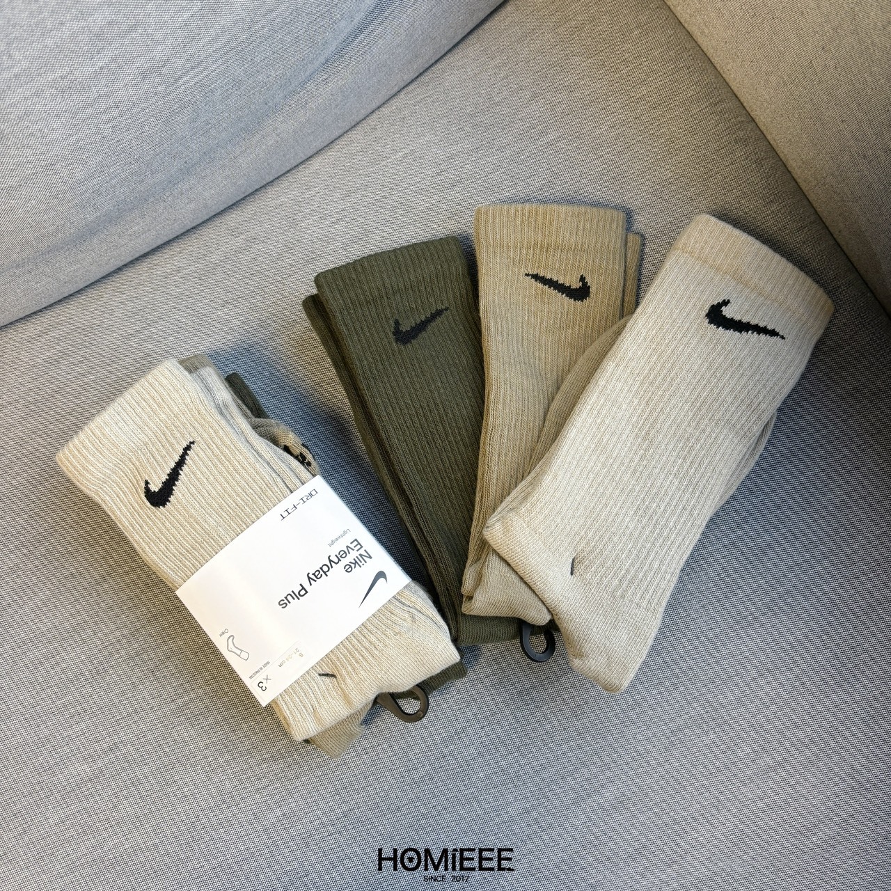 Nike Everyday Plus 長襪 襪子 三雙一組 抹茶綠 藕粉白 [SX6891]