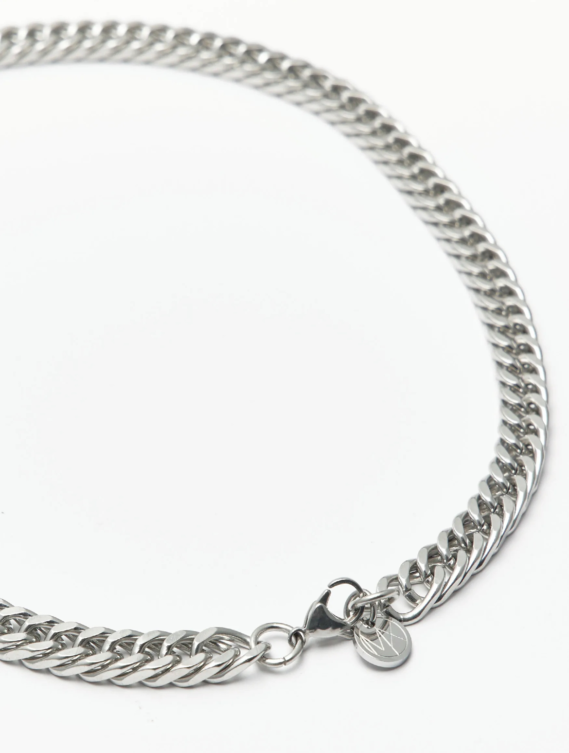 MN002 純鋼5MM細古巴項鍊