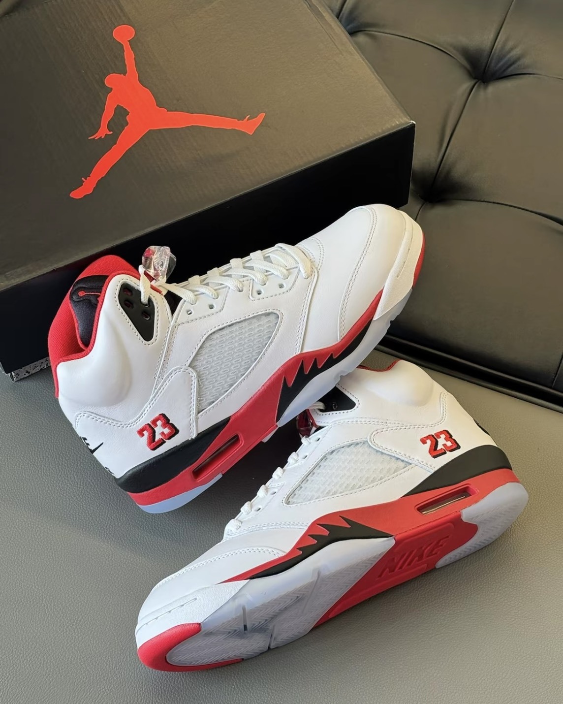 Air Jordan 5 "Fire Red Black Tongue" 火焰紅 黑鞋舌 經典復刻 AJ5 喬丹 運動休閒鞋 籃球鞋