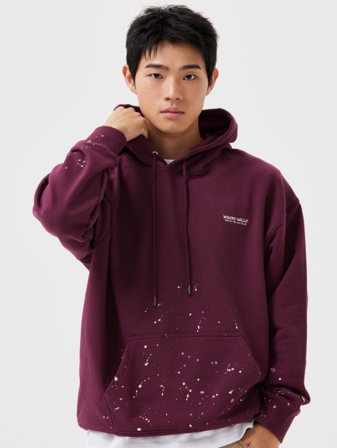 【直播】WACKY WILLY LL0919555 潑墨有帽衛衣