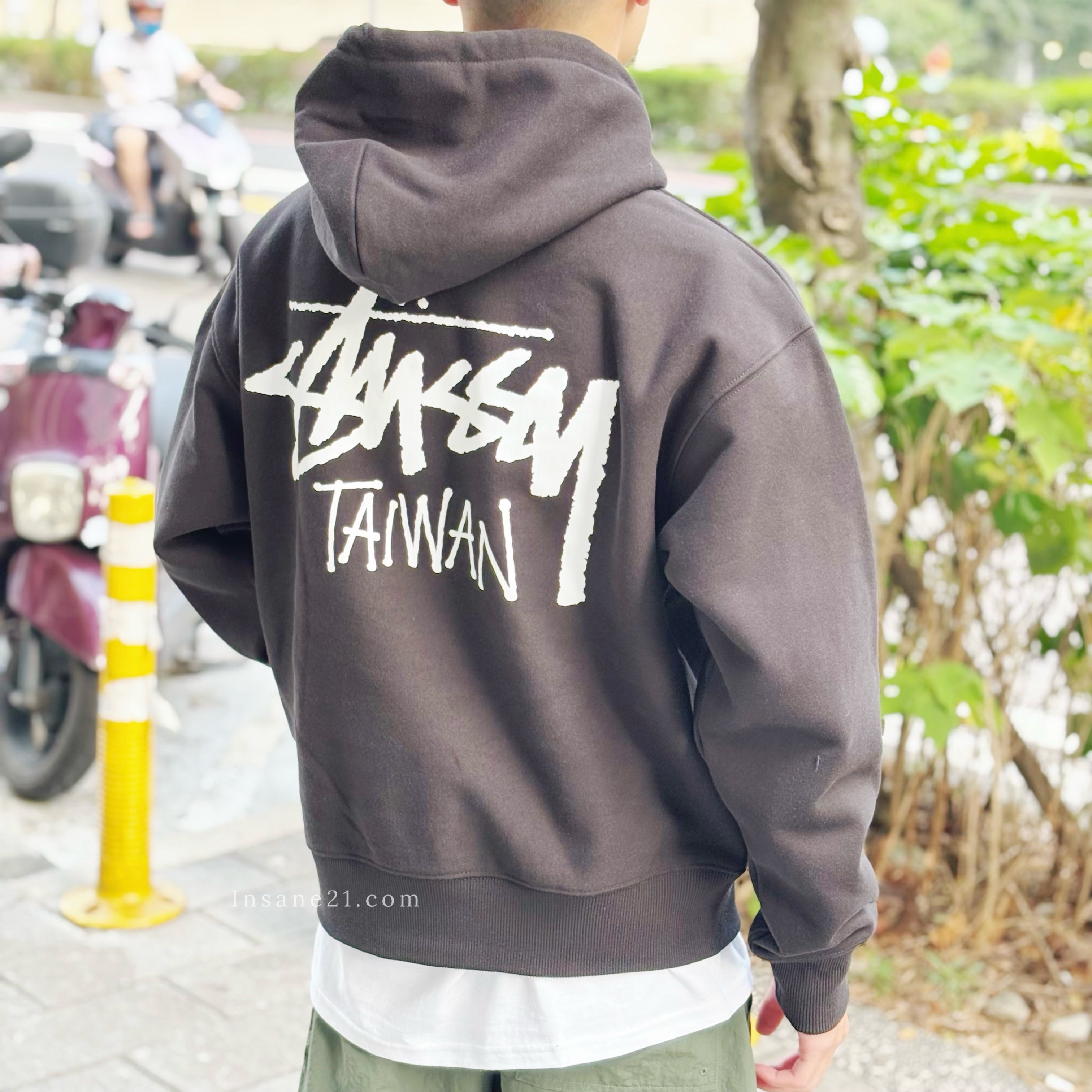STUSSY 台灣限定 帽Ｔ 帽踢 中性 冬季 長袖 中性