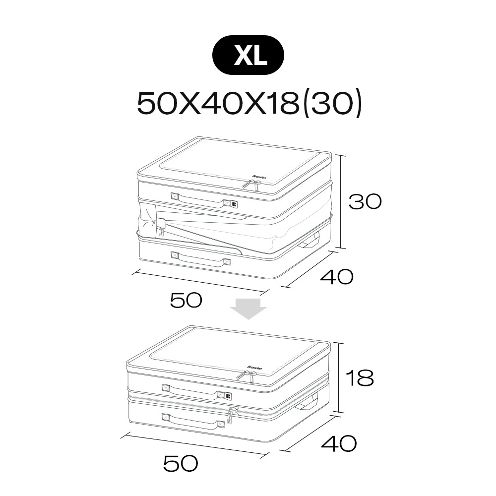 【官網組合】輕盈收納壓縮組 （XL+XL+XL / 顏色任選）