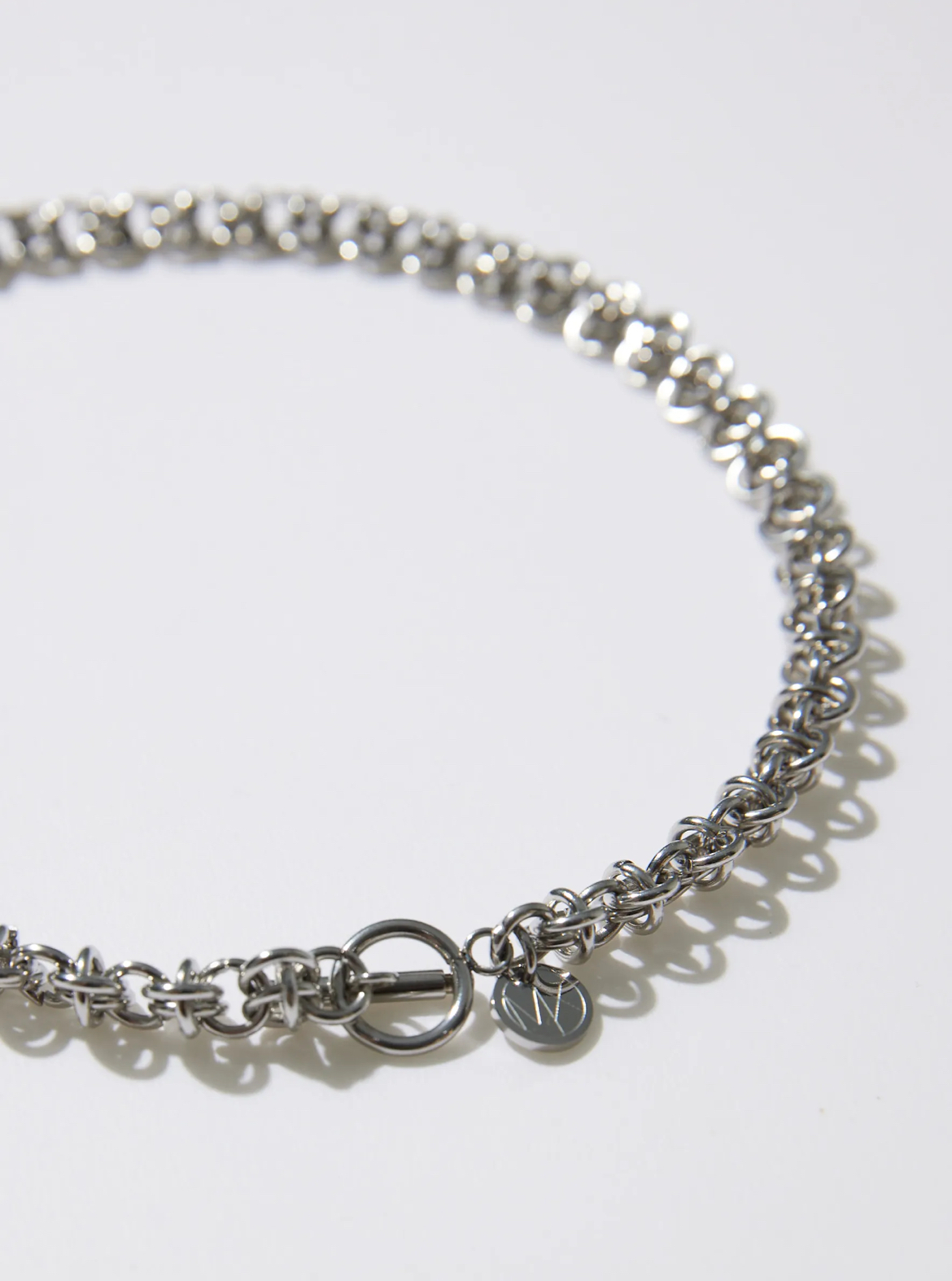 MN016 純鋼三節圈特殊鍊身項鍊