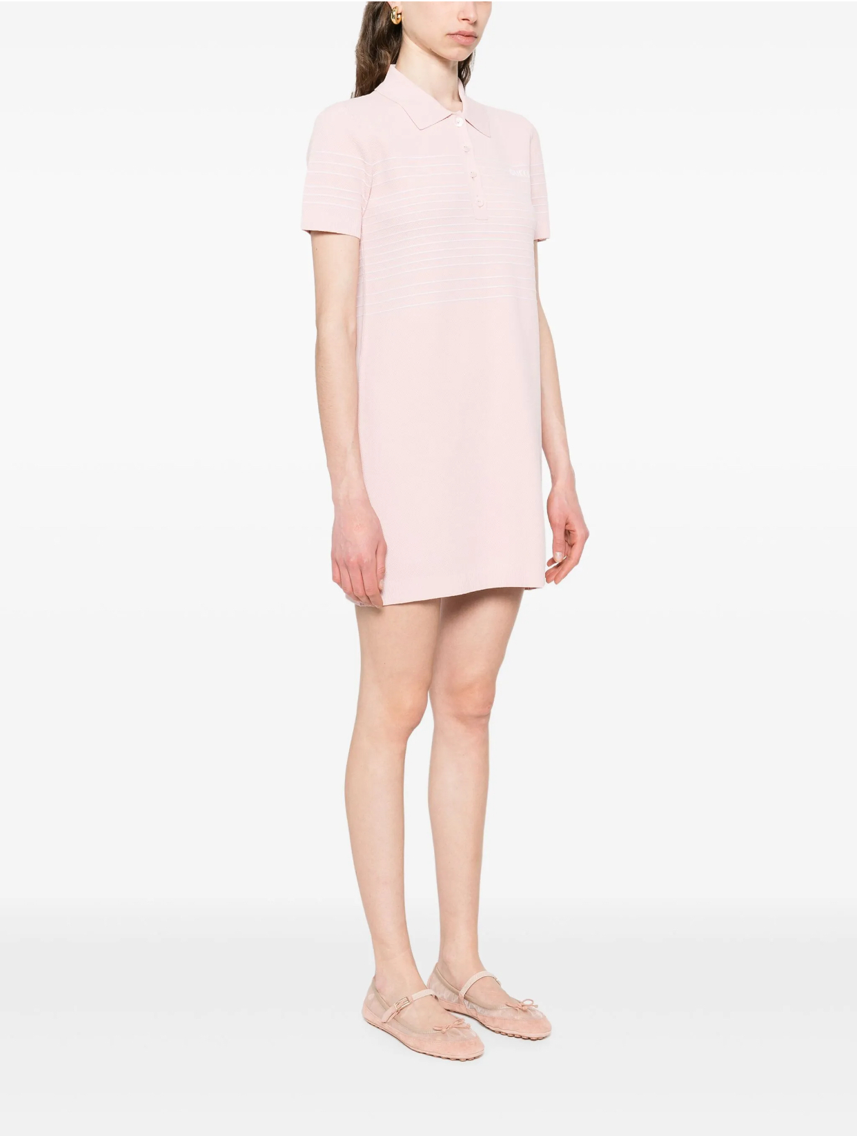 gucci pink mini dress Gucci Gg Cotton Jacquard Minidress in Pink