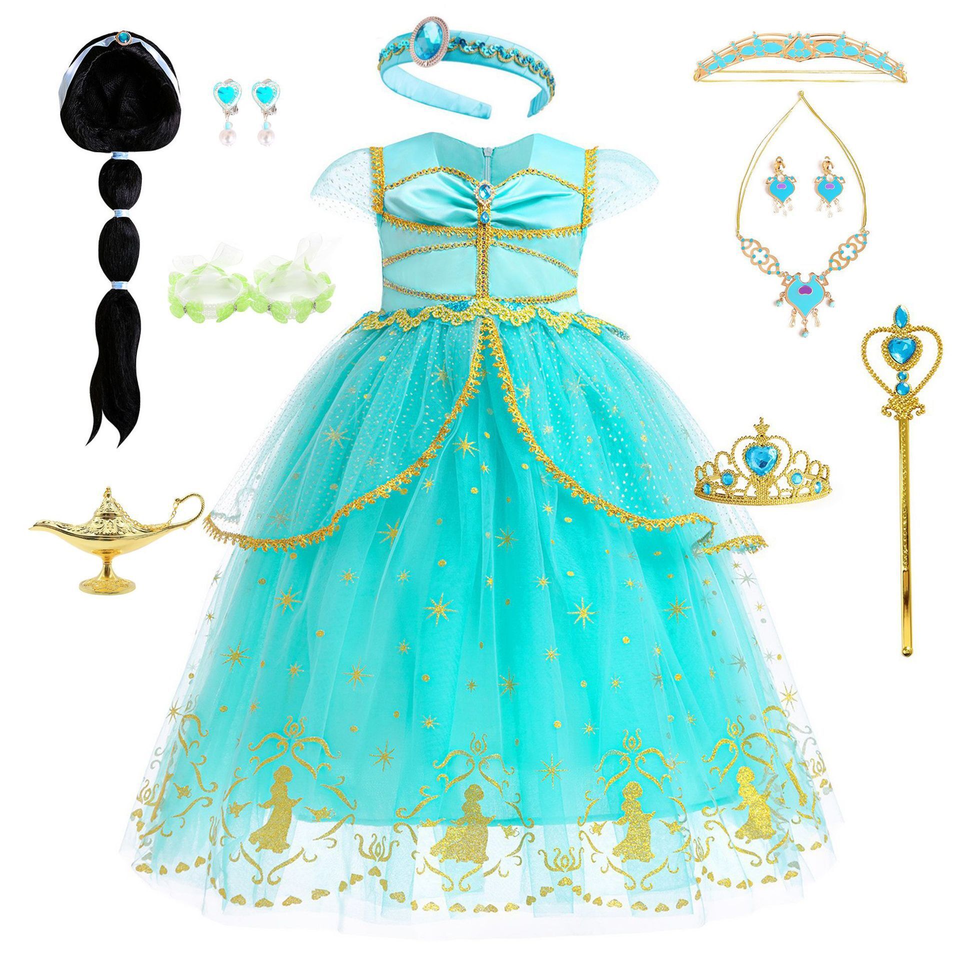 萬聖節 阿拉丁茉莉公主禮服 100-140cm #RA91