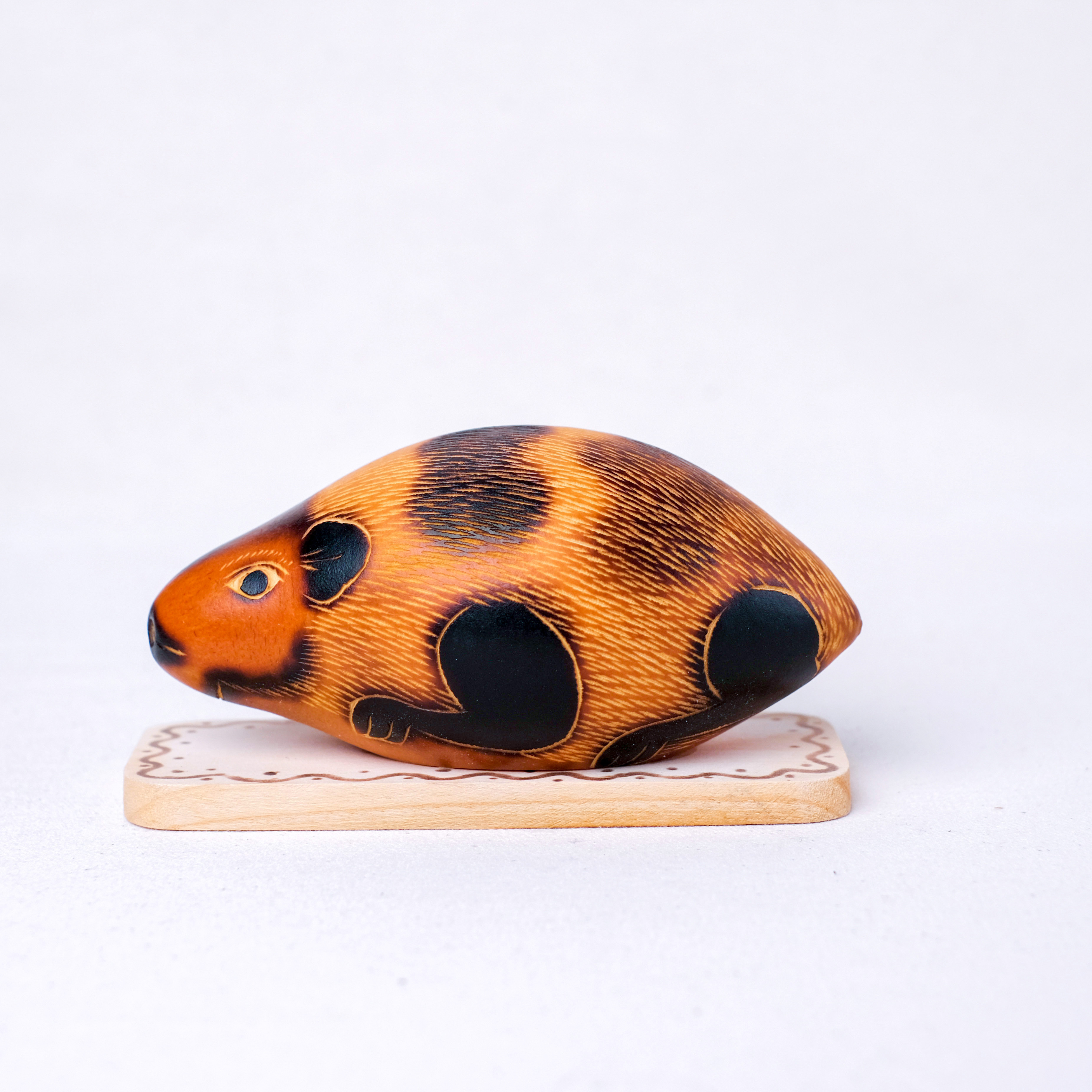 萬卡約葫蘆雕刻｜天竺鼠 68｜秘魯