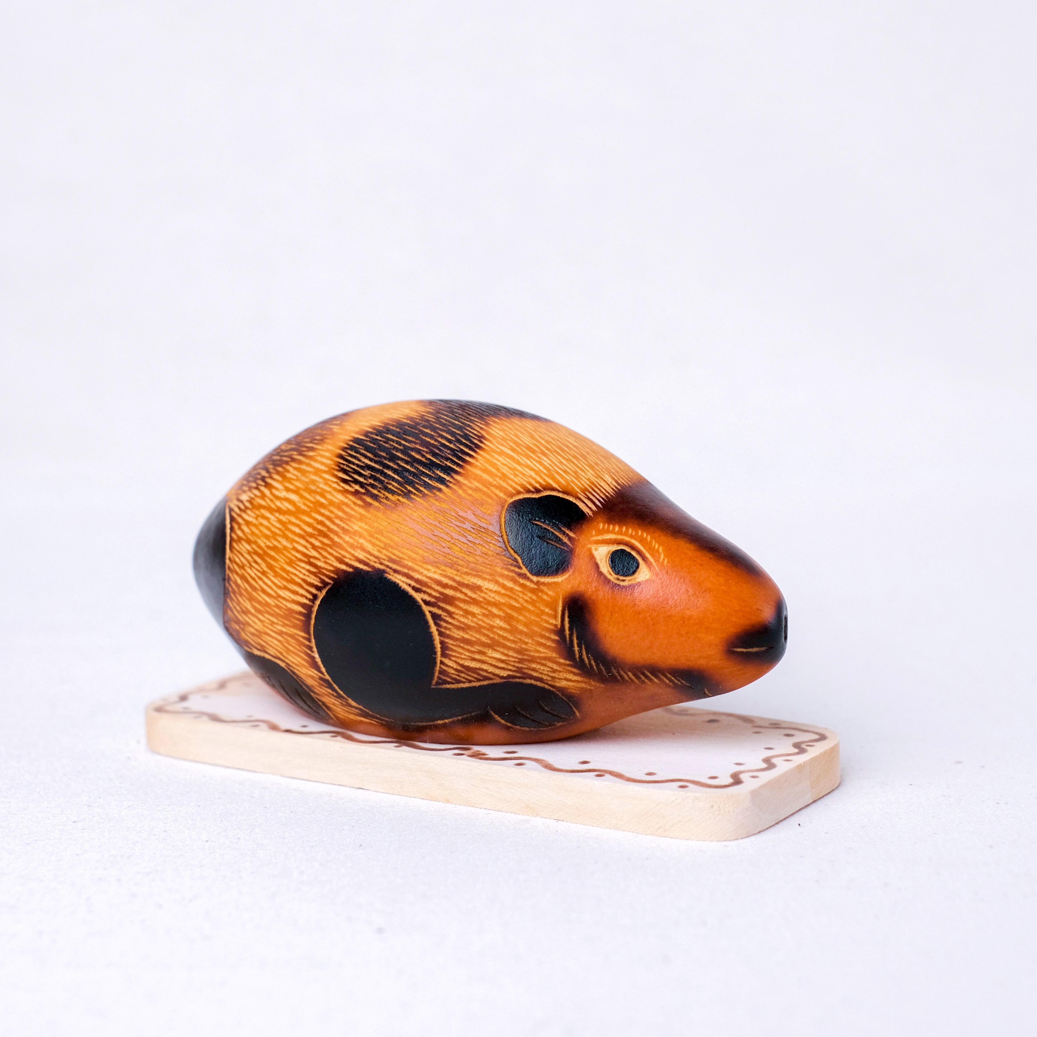 萬卡約葫蘆雕刻｜天竺鼠 68｜秘魯