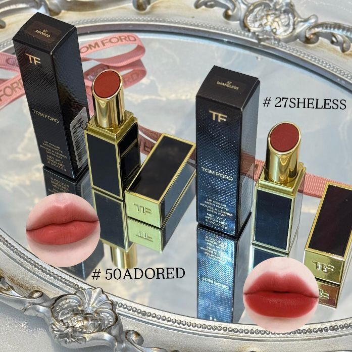 Tom Ford 細黑管柔霧緞采唇膏 3.3g #27 #50