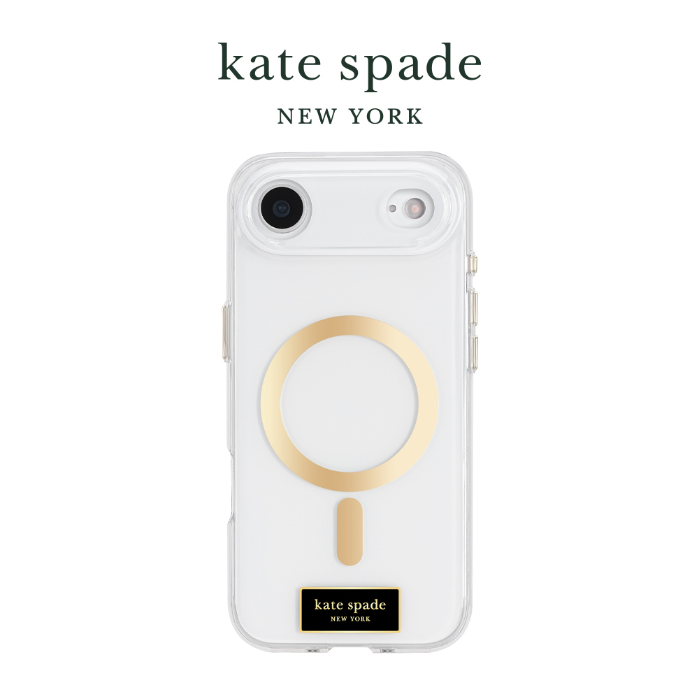 【kate spade】 iPhone Air 精品 磁吸 防摔手機殼 經典透明款