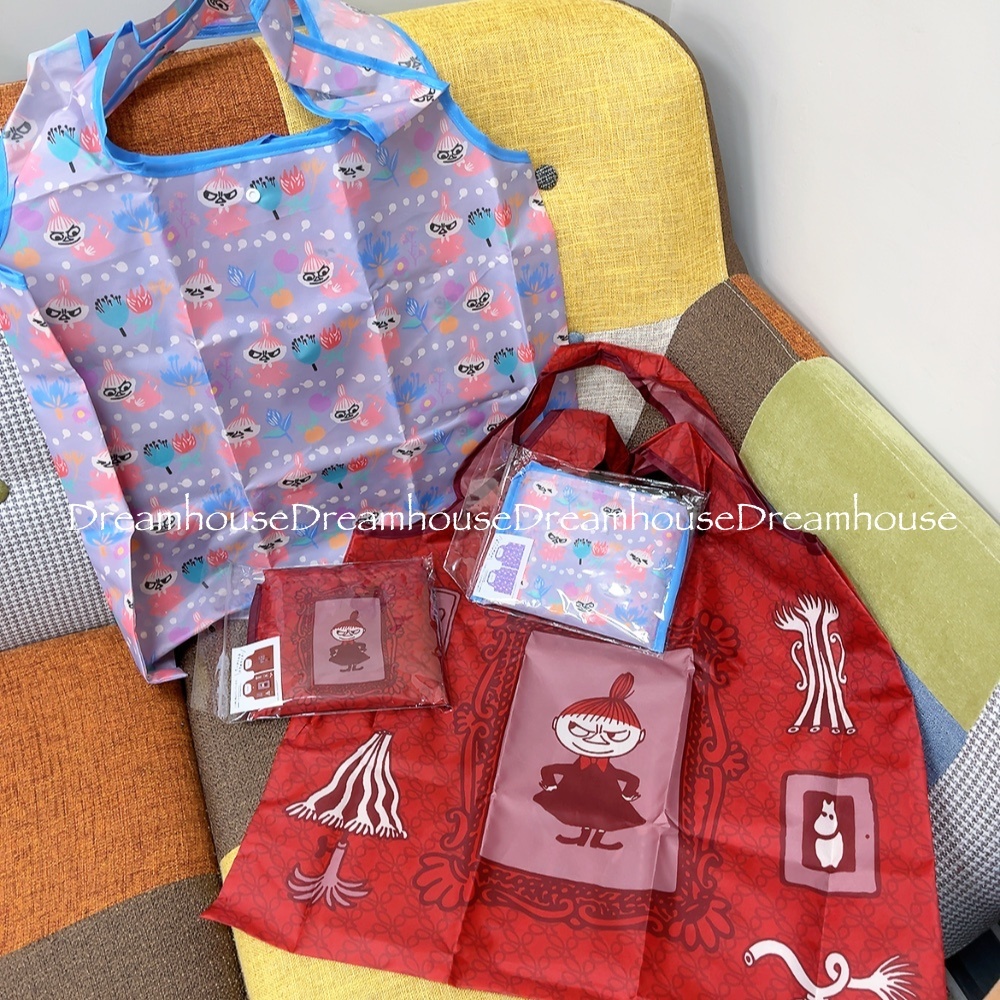 MOOMIN 嚕嚕米 小不點 可折疊收納 購物袋 環保袋 環保購物袋 便當袋 手提袋