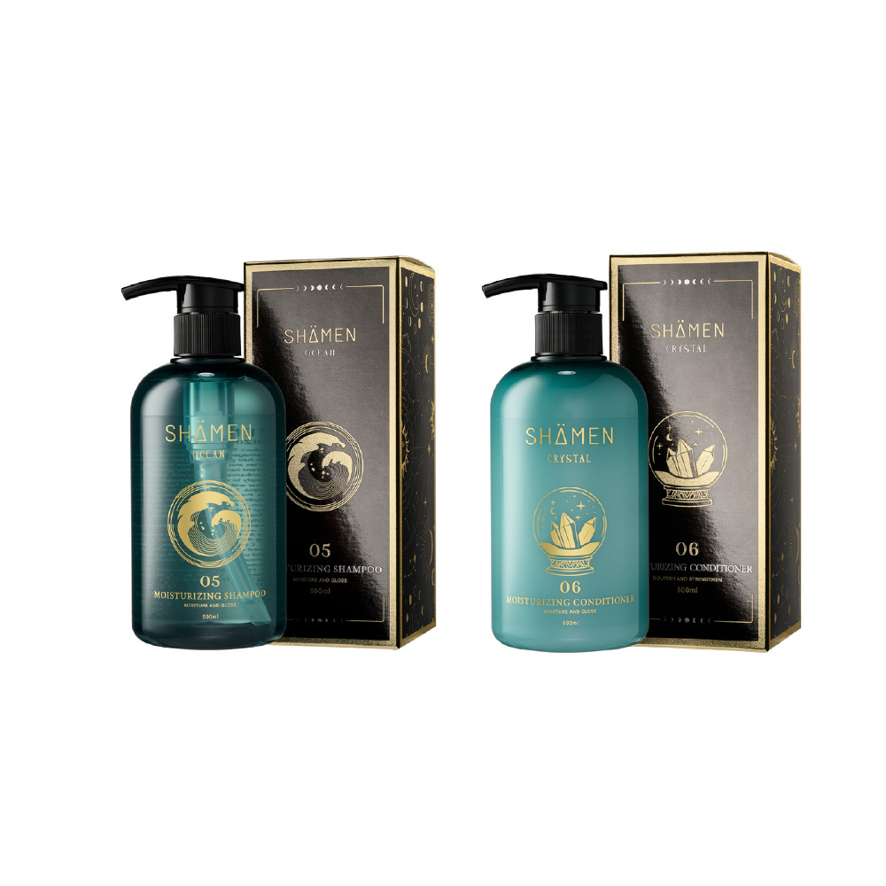 【SHÄMEN】海之瀰。淳晶｜05海之瀰洗髮精 + 06淳晶護髮素｜ 染燙受損修護組合 深度滋養保濕 鎖水修復 髮絲柔順光澤