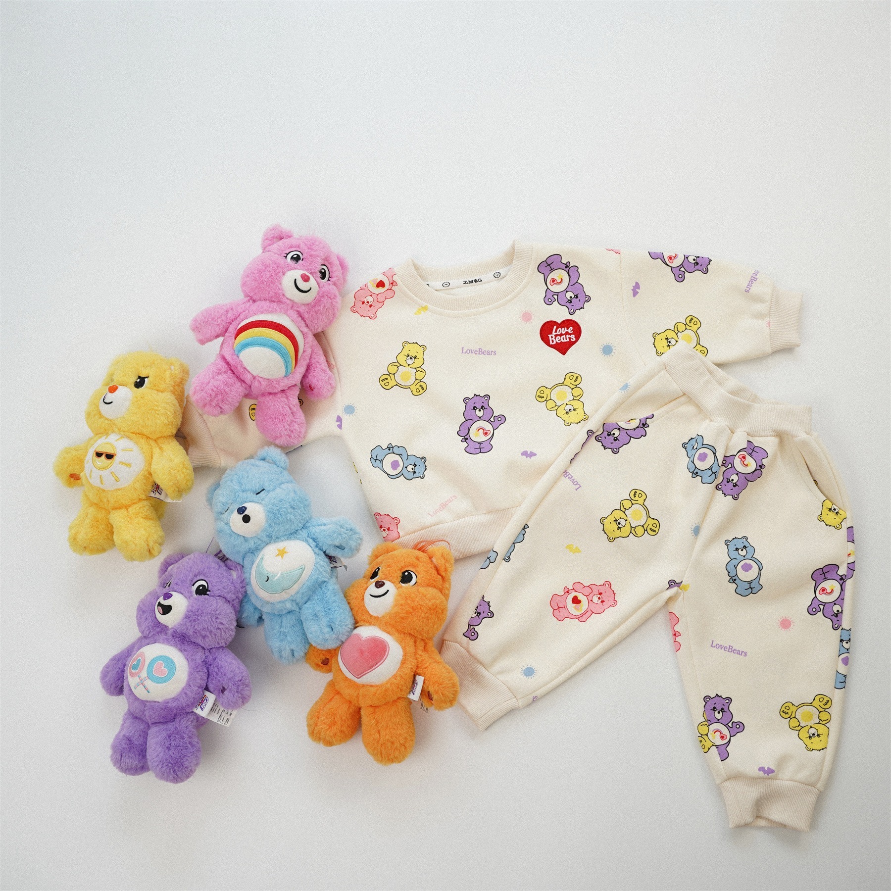 🐻𝐂𝐚𝐫𝐞 𝐁𝐞𝐚𝐫𝐬 Love Bears 彩虹熊衛衣套裝