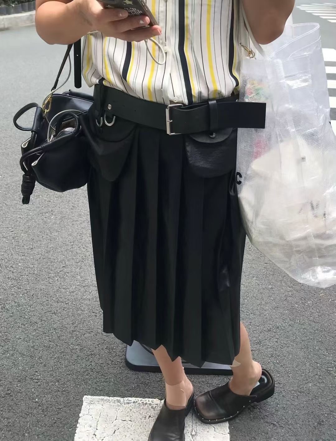 coating pleated Skirts