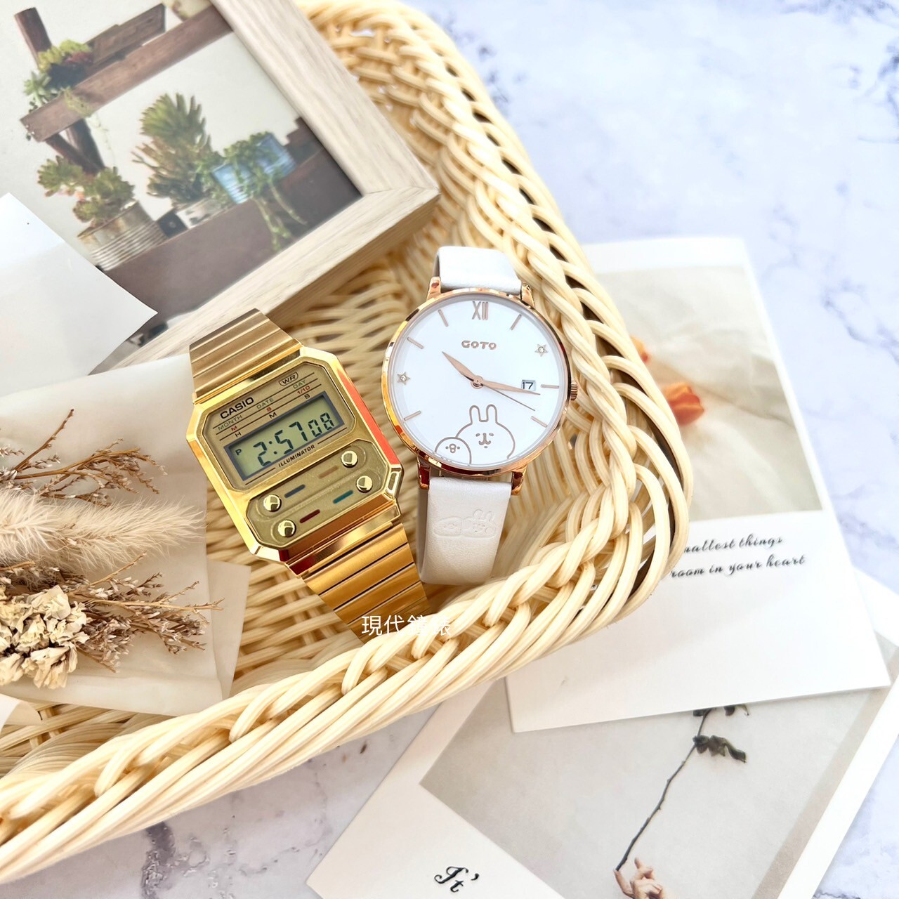 【CASIO&GOTO】 A100WEG-9A/GL0099B-42-241 32.7mm/37mm Modern Watch