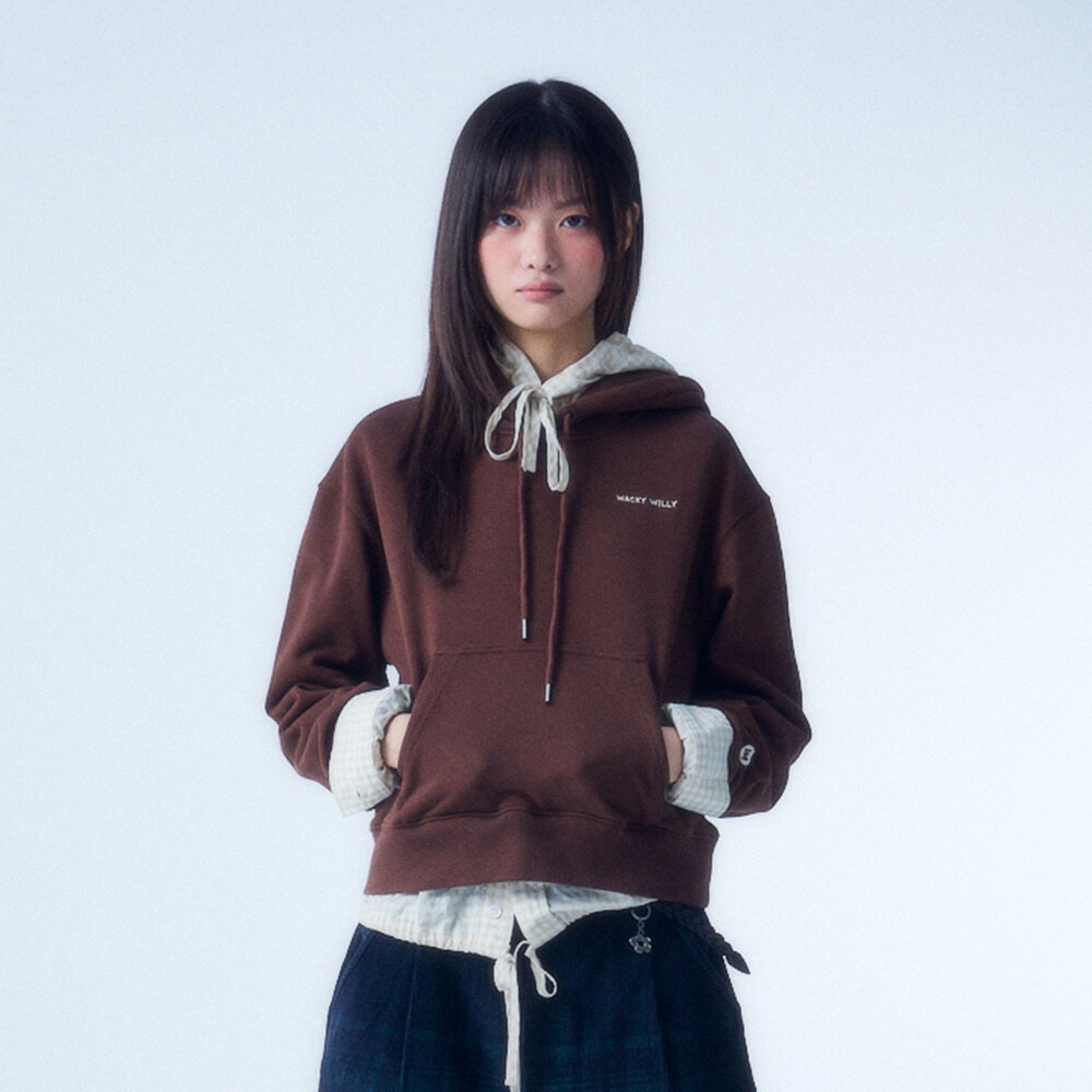 【直播】WACKY WILLY LL0919829 女裝Typo Logo 短款連帽衛衣