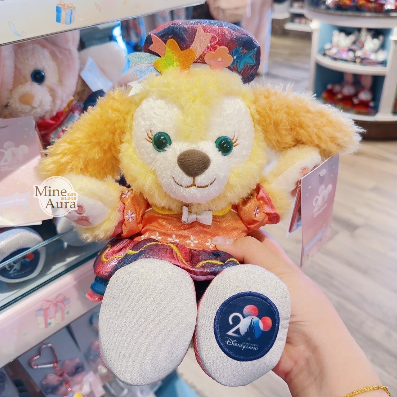 20周年奇妙派對 達菲Duffy與好友 可琦安 餅乾 CookieAnn SS號 娃娃 玩偶 -香港迪士尼樂園