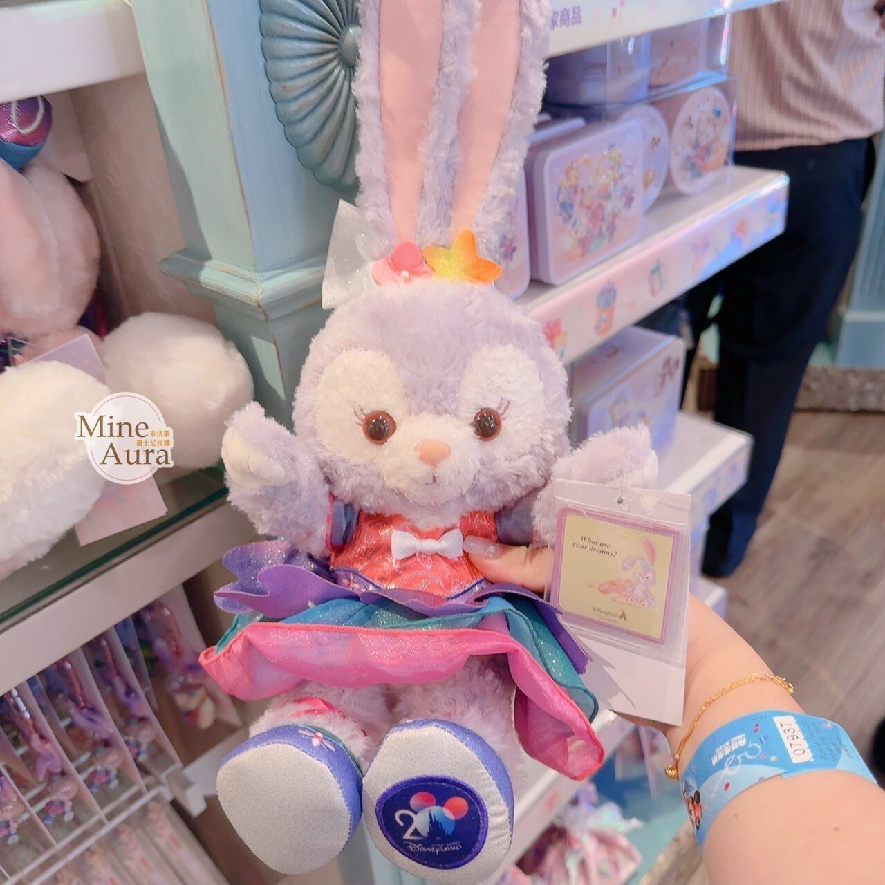 20周年奇妙派對 達菲Duffy與好友 史黛拉露 星黛露 StellaLou SS號 娃娃 玩偶 -香港迪士尼樂園