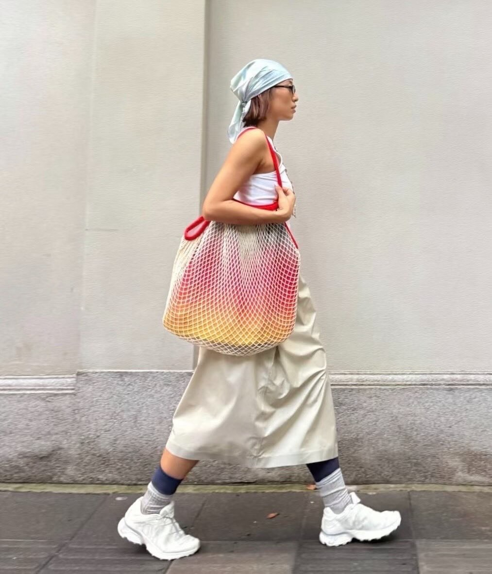 <快速出貨> Salomon mesh tote bag漸層網袋包