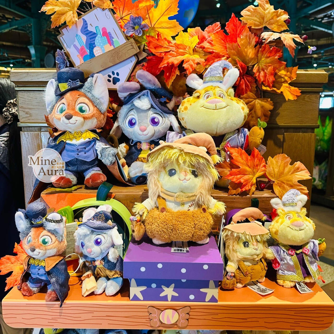 2025 萬聖節 動物方城市 Zootopia 胡尼克 Nick 絨毛 鑰匙圈 吊飾 -上海迪士尼樂園