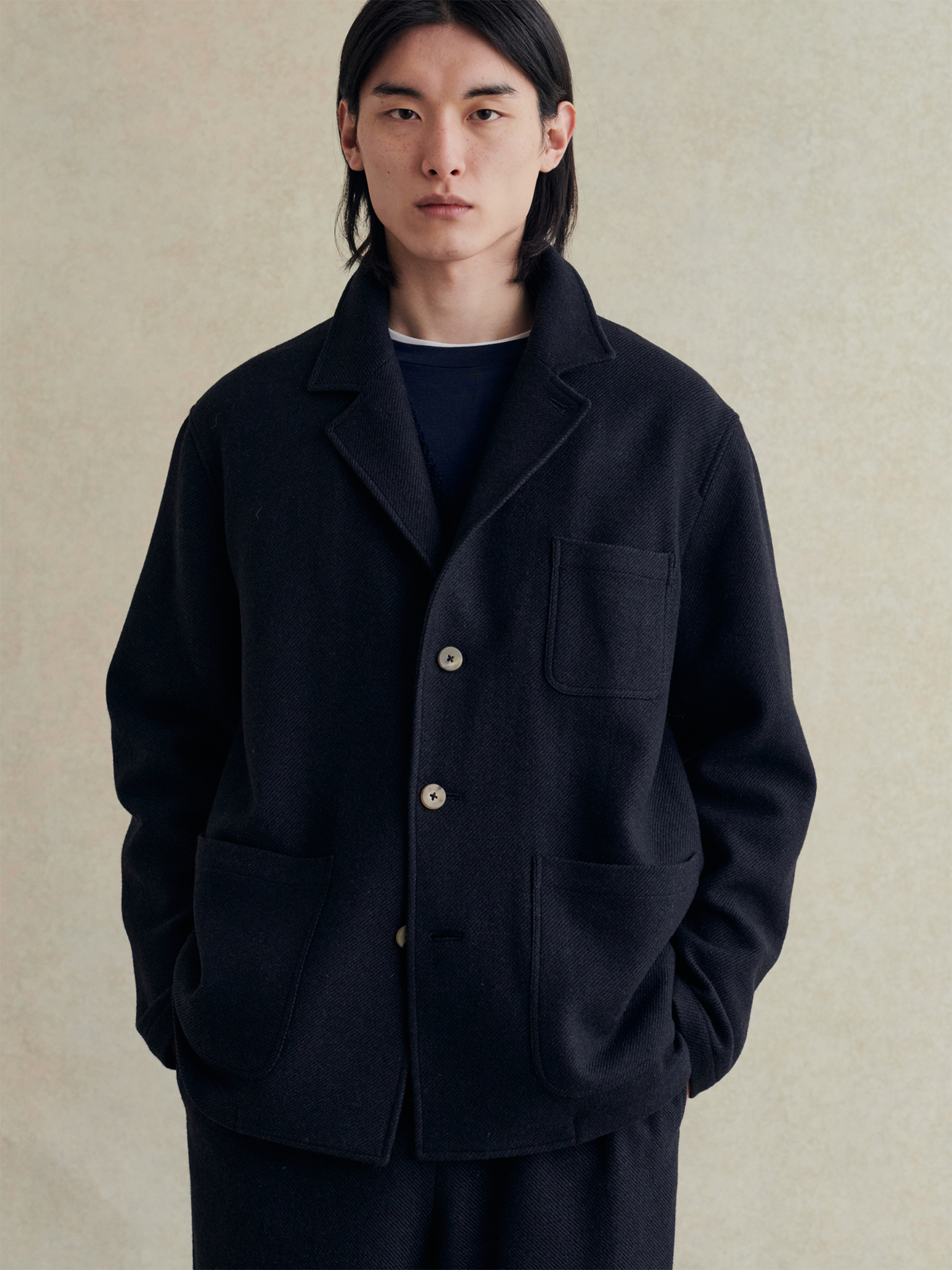 De Bonne Facture Travel Jacket Navy