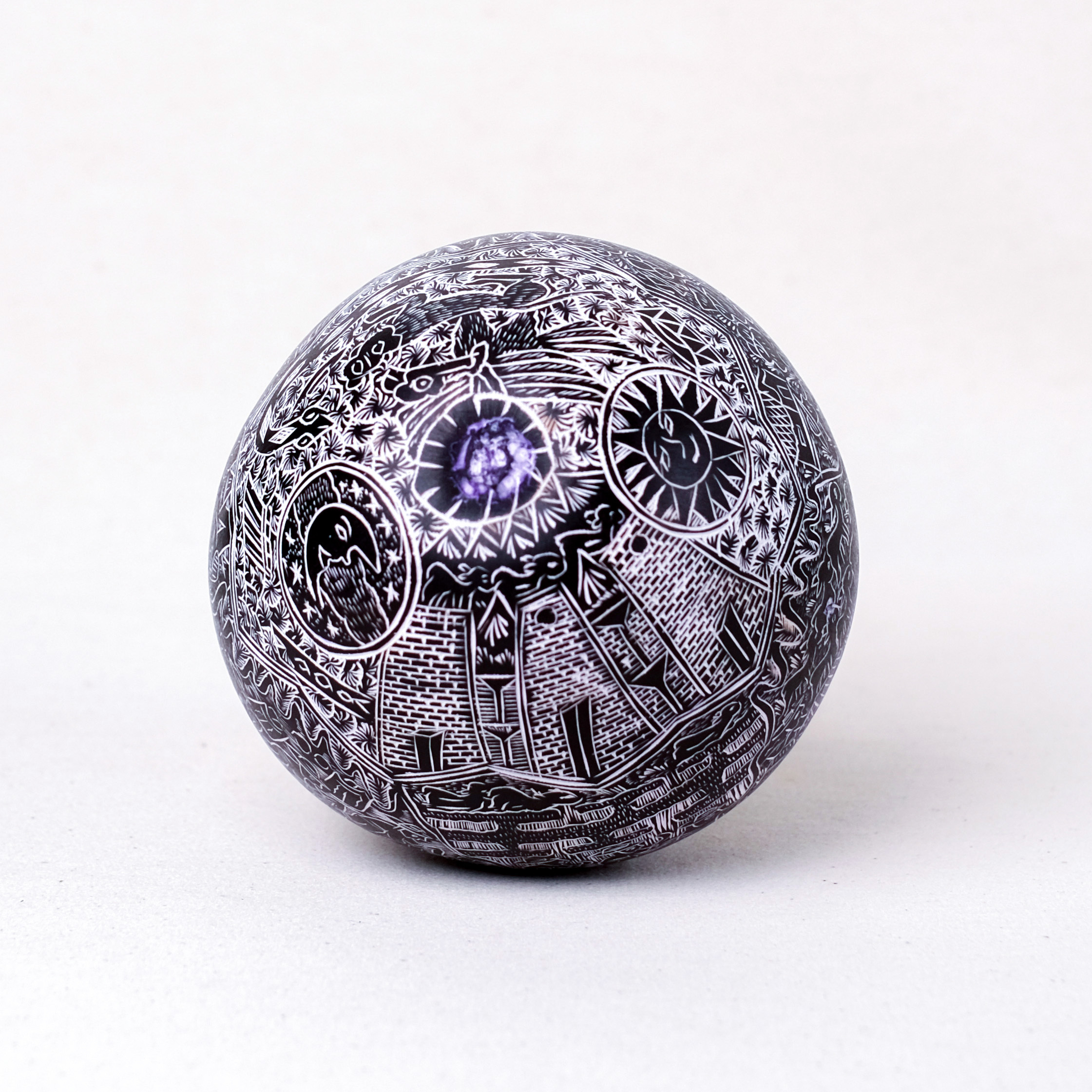 萬卡約葫蘆雕刻｜印加日月 75｜秘魯