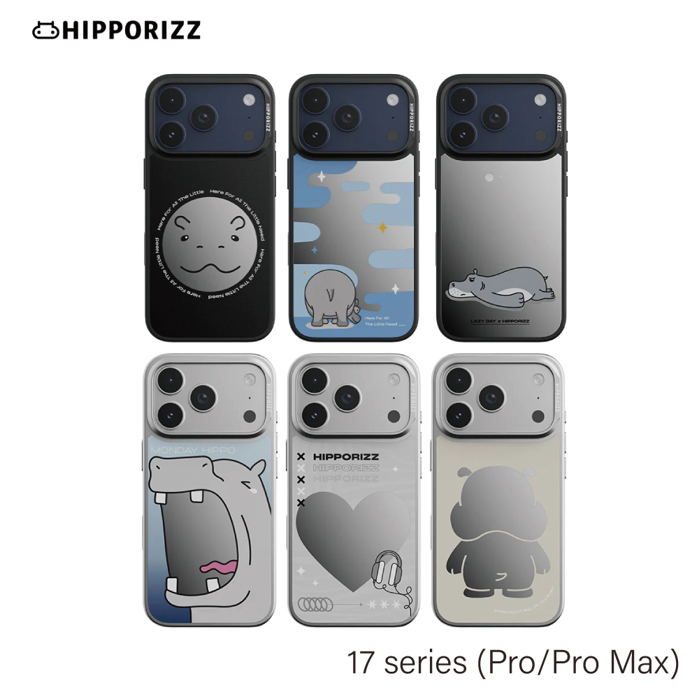 HIPPORIZZ｜Mirra Magnetic Stand Case 鏡⾯磁吸⽀架殼 iPhone 17 Pro/Pro Max - 多種圖案