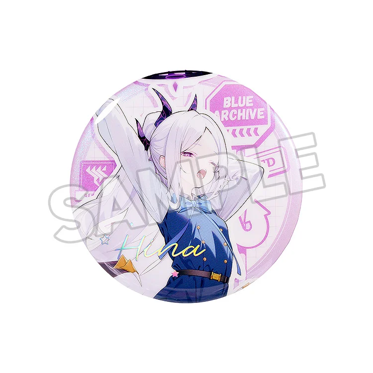 「ACG.GO」「預購」蔚藍檔案 Holiday Saunter系列 75mm徽章 杏山千紗／早瀨優香／空崎陽奈／砂狼白子／聖園彌香  《蔚藍檔案 Blue Archive》