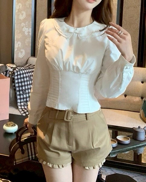 設計師家天絲混紡內裡延伸南瓜卡其短褲