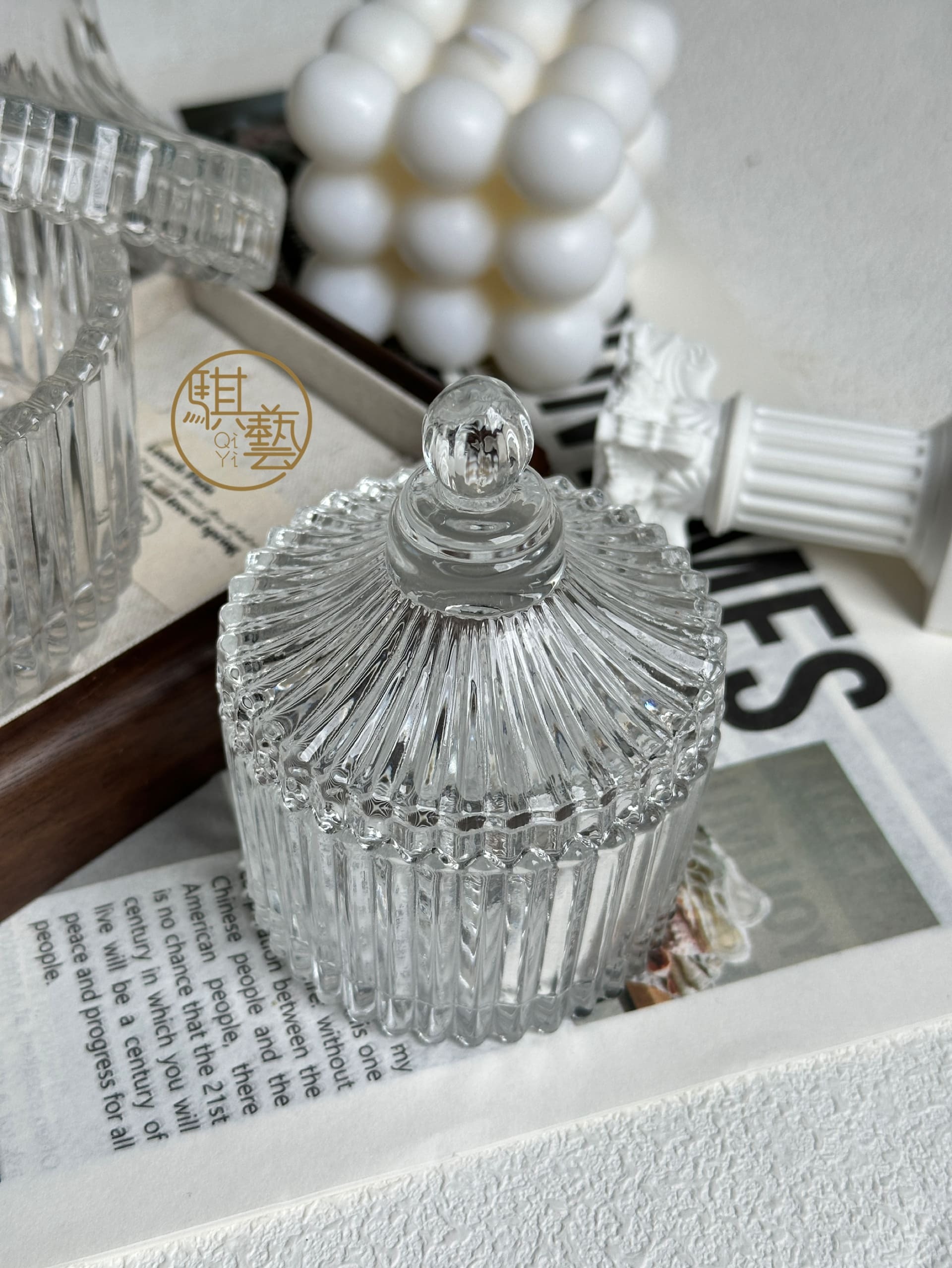 玻璃淨化盒｜能量水晶收納與淨化工具