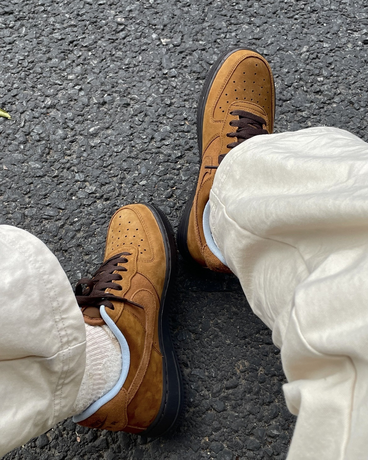 Nike Air Force 1 深咖啡 麂皮 摩卡可可 跳色內襯 低筒 復古 休閒鞋 男鞋 Light British Tan  IB4617-222