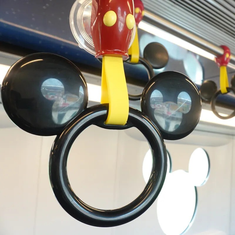 香港代購 ❘ 港鐵 迪士尼線列車 米奇 Mickey 造型扶手環 1:1 毛巾架 (無毛巾)