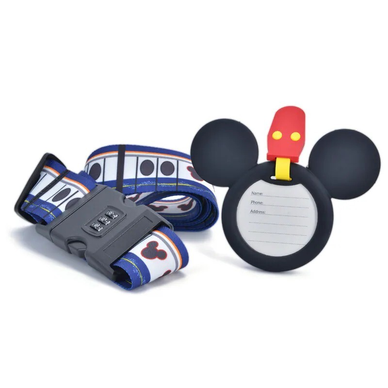 香港代購 ❘ 港鐵 迪士尼 米奇 Mickey 列車扶手環 行李套裝（行李牌 & 行李帶）