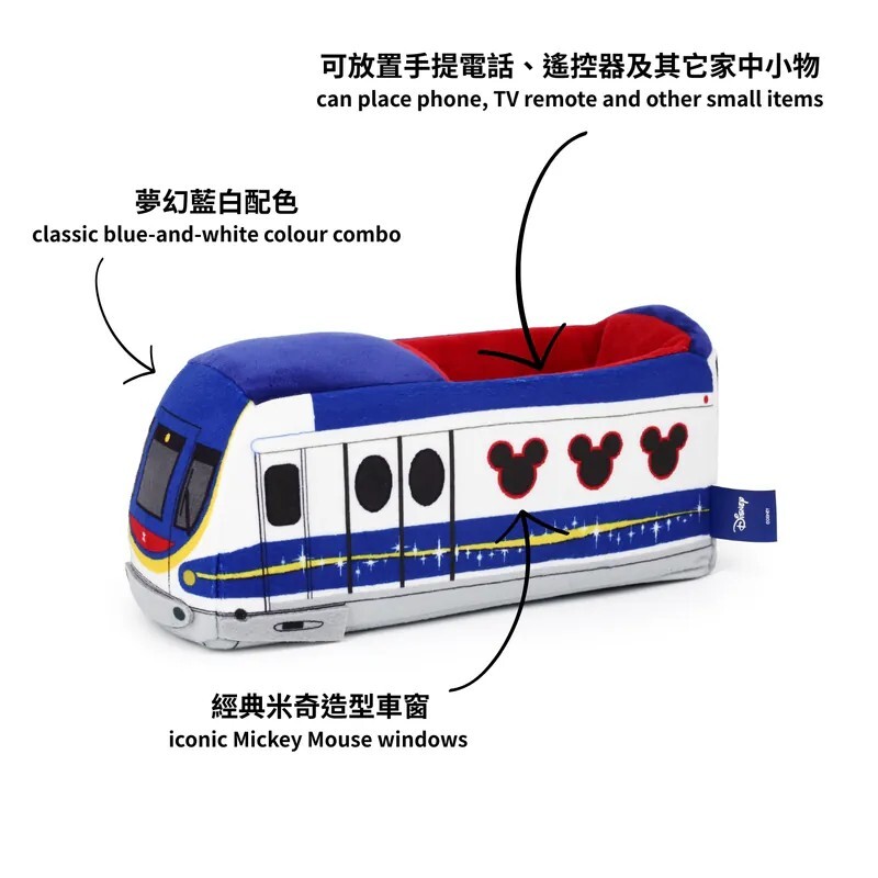 香港代購 ❘ 港鐵 迪士尼 迪士尼線列車 絨毛玩具